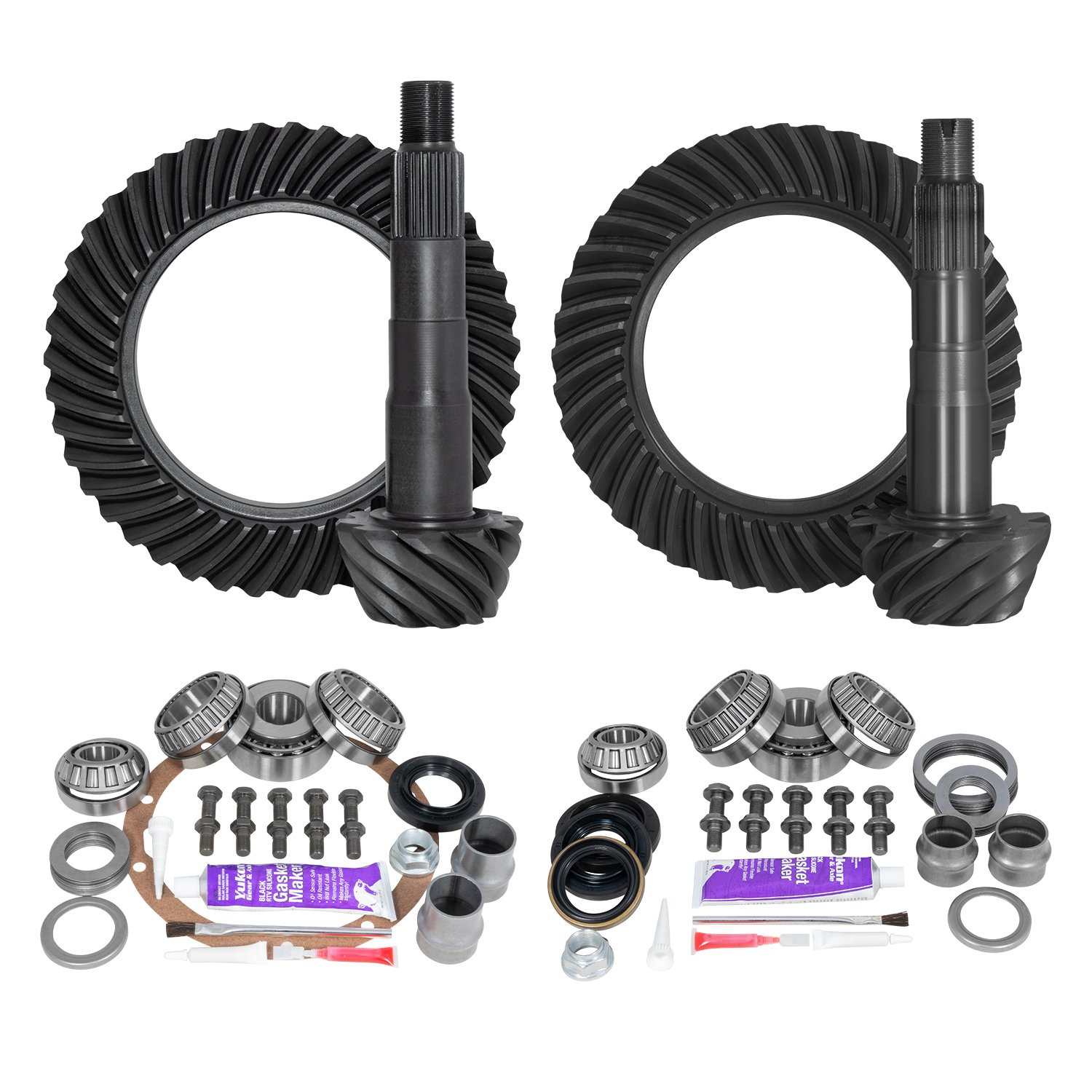 Ring & Pinion Gear Kit Package Front & Rear With Install Kits - Toyota 8 in./8Ifs