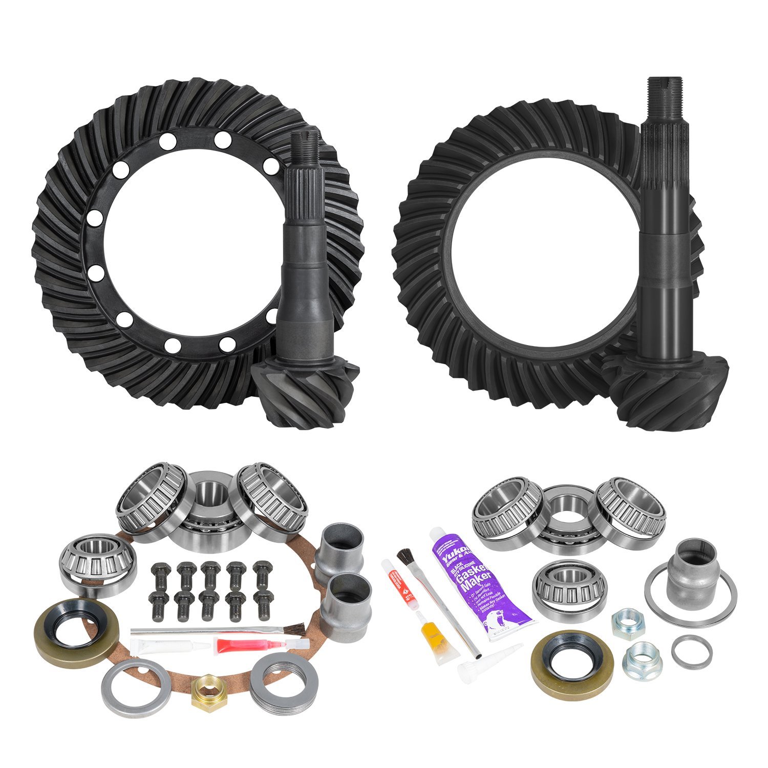 Ring & Pinion Gear Kit Package Front & Rear With Install Kits - Toyota 9.5/8R