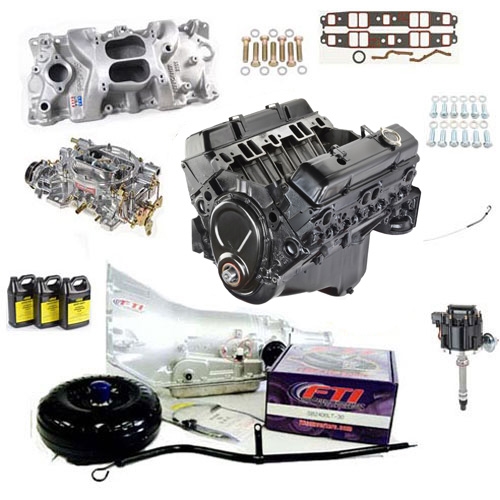 GM Goodwrench 350 Engine Components Package 11 w/ Edelbrock Intake & Carb
