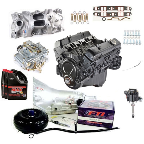 GM Goodwrench 350 Engine & Components Package 12 w/ Holley Carb