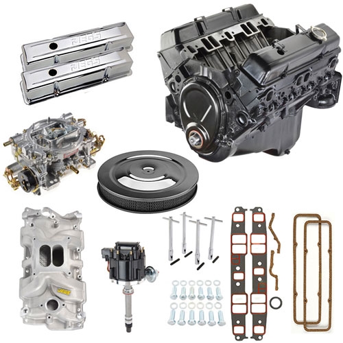 GM Goodwrench 350 Engine Components Package 6 w/ Edelbrock Carb