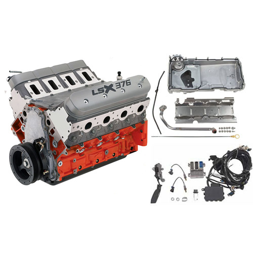 LSX376-B8 376ci Engine Kit EFI with Muscle Car Oil Pan Kit