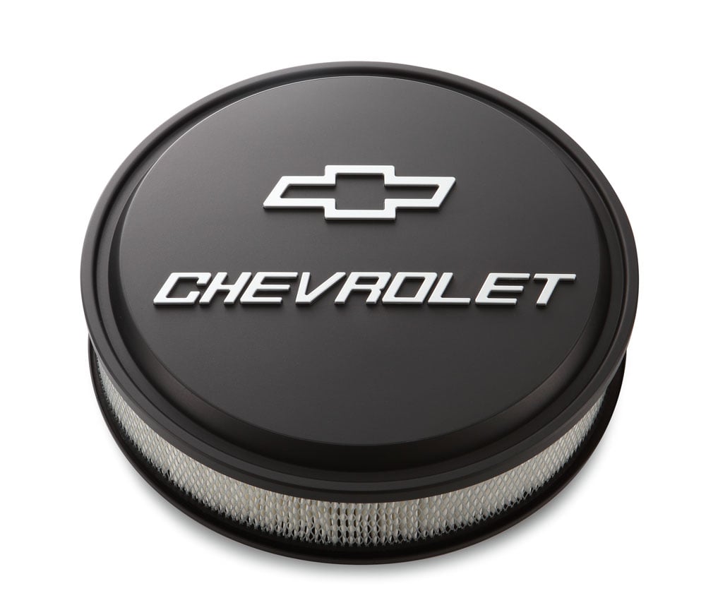 Low-Profile 14" Air Cleaner with Chevrolet and Bow Tie