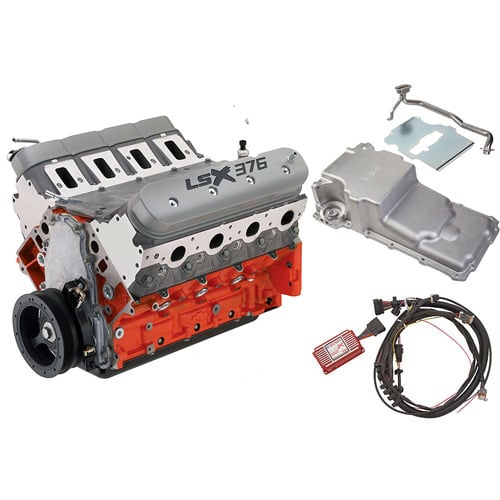 LSX376-B8 376ci Engine Kit Carbureted with Retrofit Oil Pan