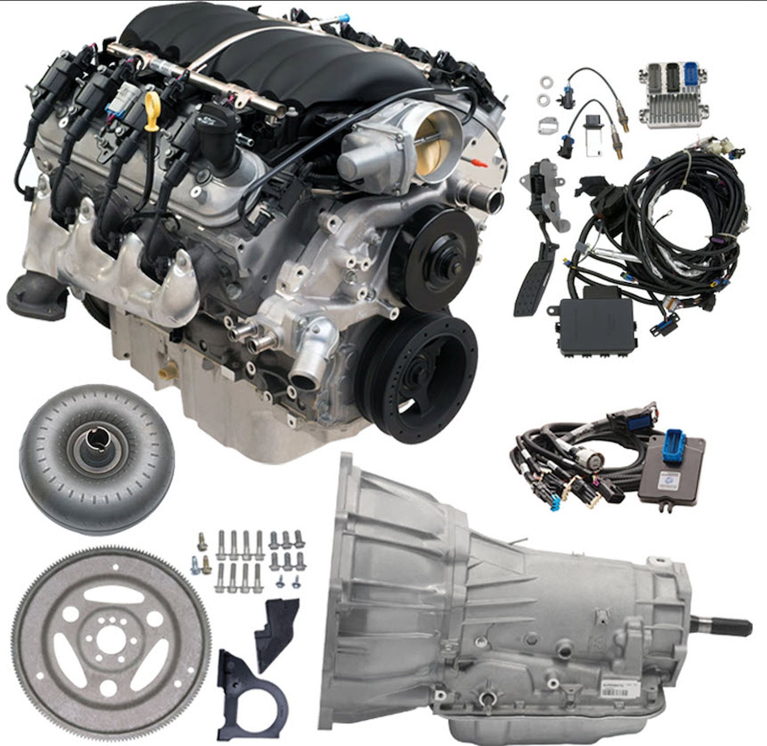 19435098 GM LS3 6.2L Crate Engine Connect & Cruise Powertrain System w/4L70-E 4WD Transmission