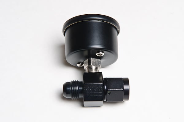 Fuel Pressure Gauge With -6 AN Inline Adapter