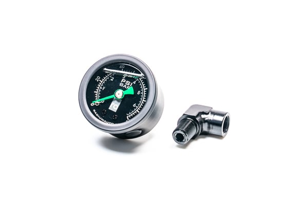 Fuel Pressure Gauge With 90-Degree Adapter
