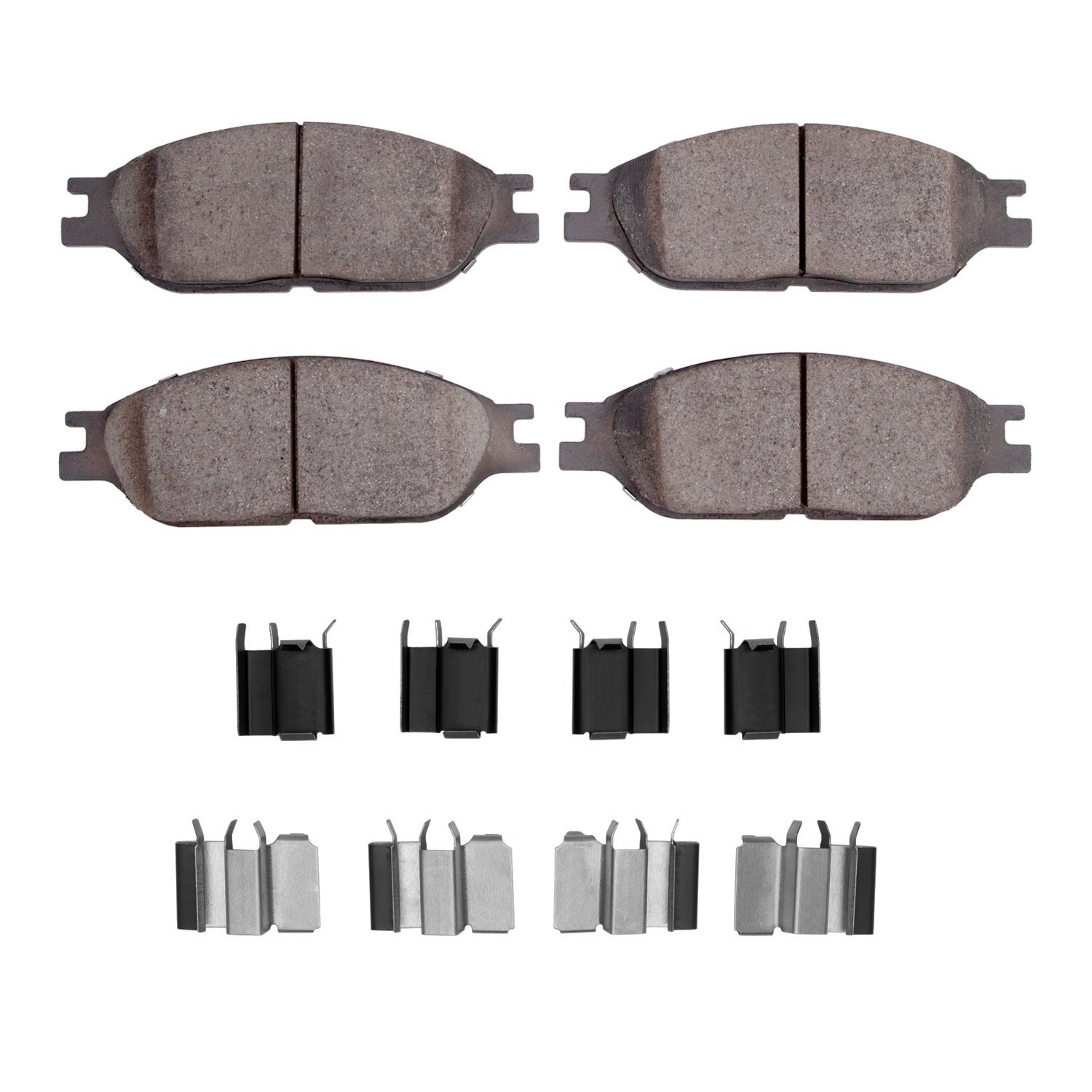 Super-Duty Brake Pads & Hardware Kit, 1999-2003 Ford/Lincoln/Mercury/Mazda, Position: Front