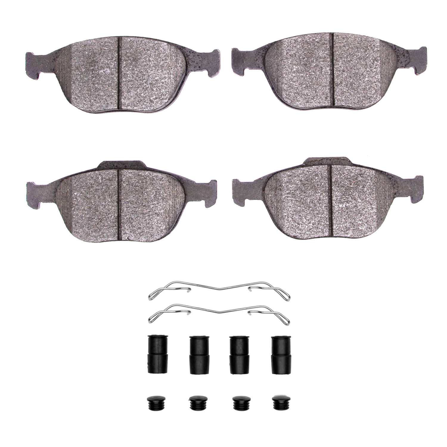 Super-Duty Brake Pads & Hardware Kit, 2002-2013 Ford/Lincoln/Mercury/Mazda, Position: Front