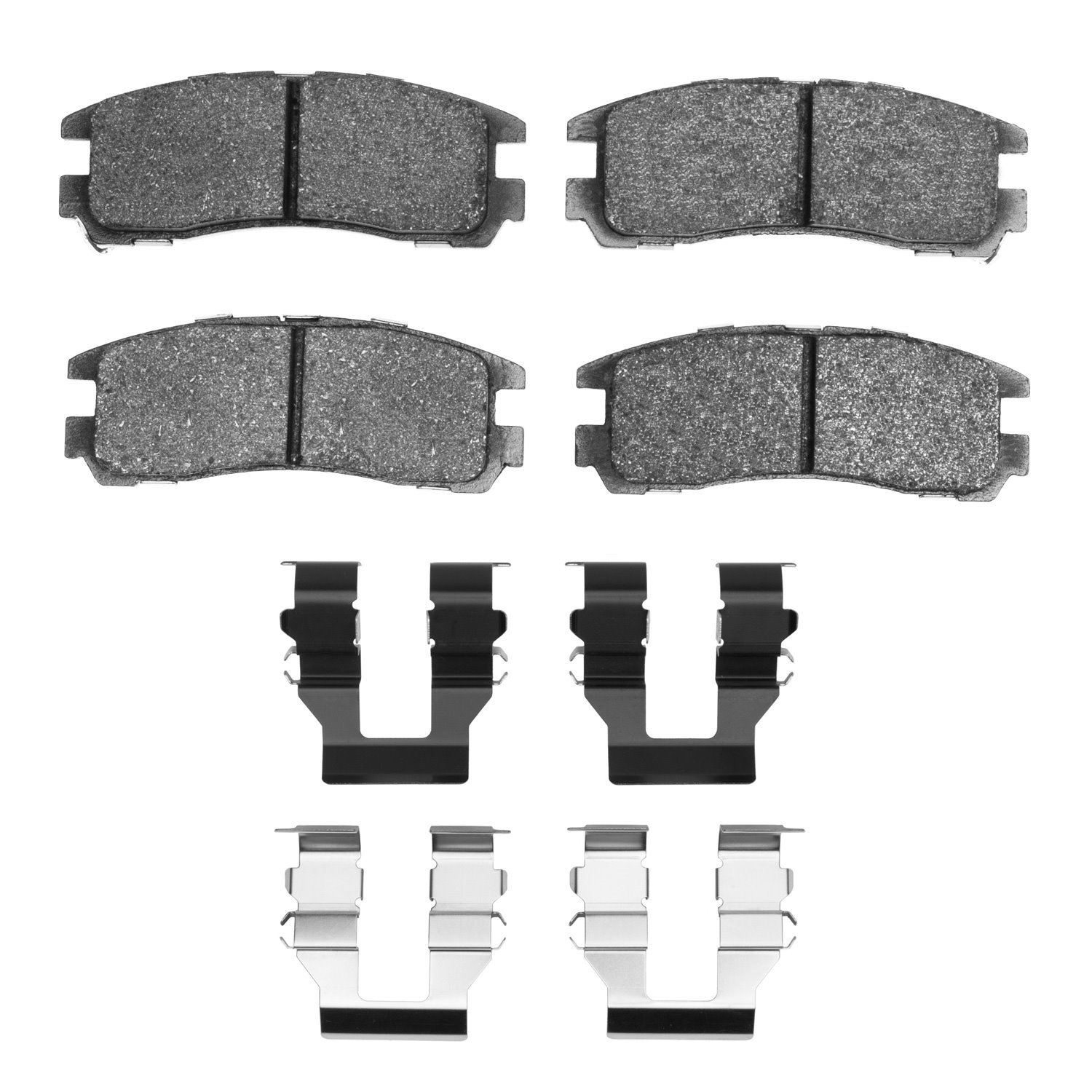 Ceramic Brake Pads & Hardware Kit, 1992-2012 Fits Multiple Makes/Models, Position: Rear