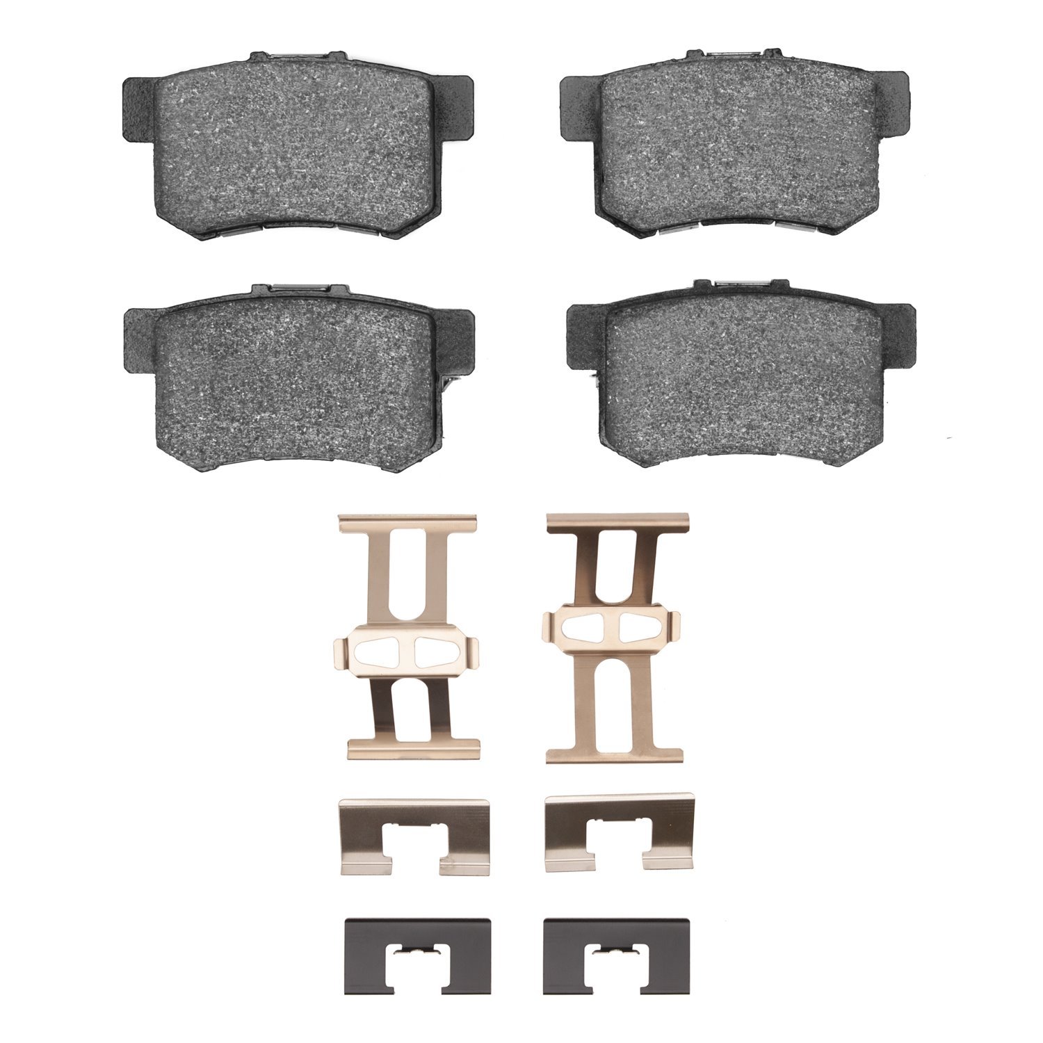 Ceramic Brake Pads & Hardware Kit, 2000-2013 Fits Multiple Makes/Models, Position: Rear