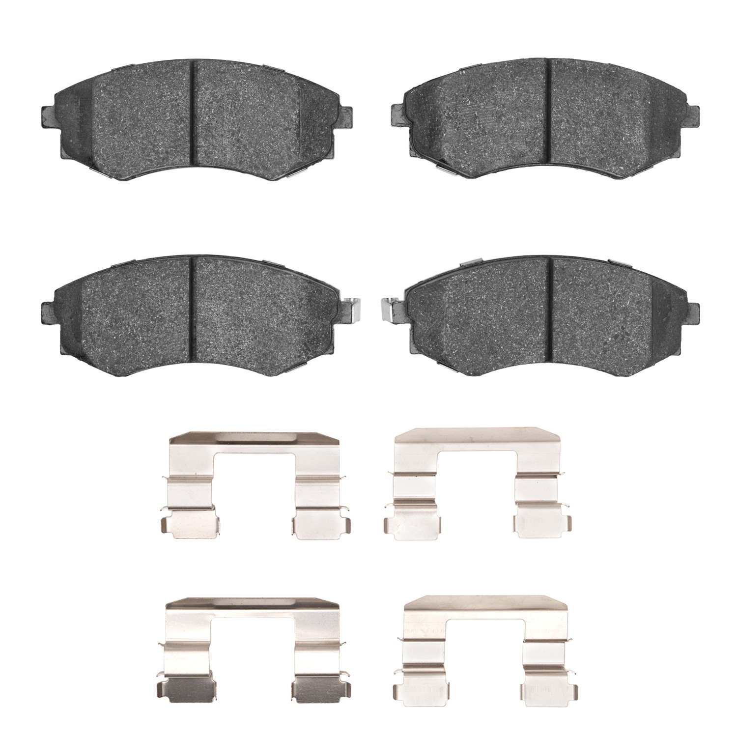 Ceramic Brake Pads & Hardware Kit, 2005-2006 Kia/Hyundai/Genesis, Position: Front