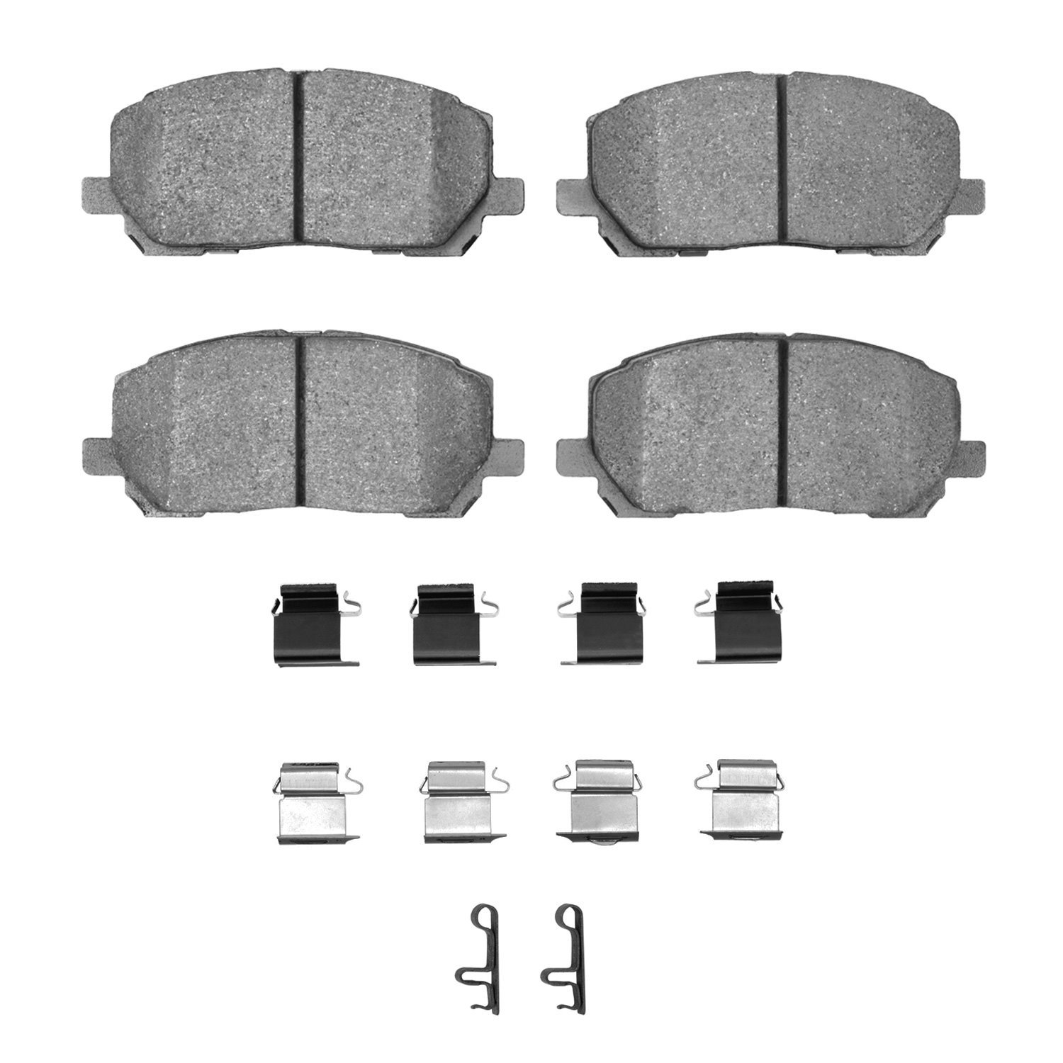 Ceramic Brake Pads & Hardware Kit, 2001-2007 Lexus/Toyota/Scion, Position: Front