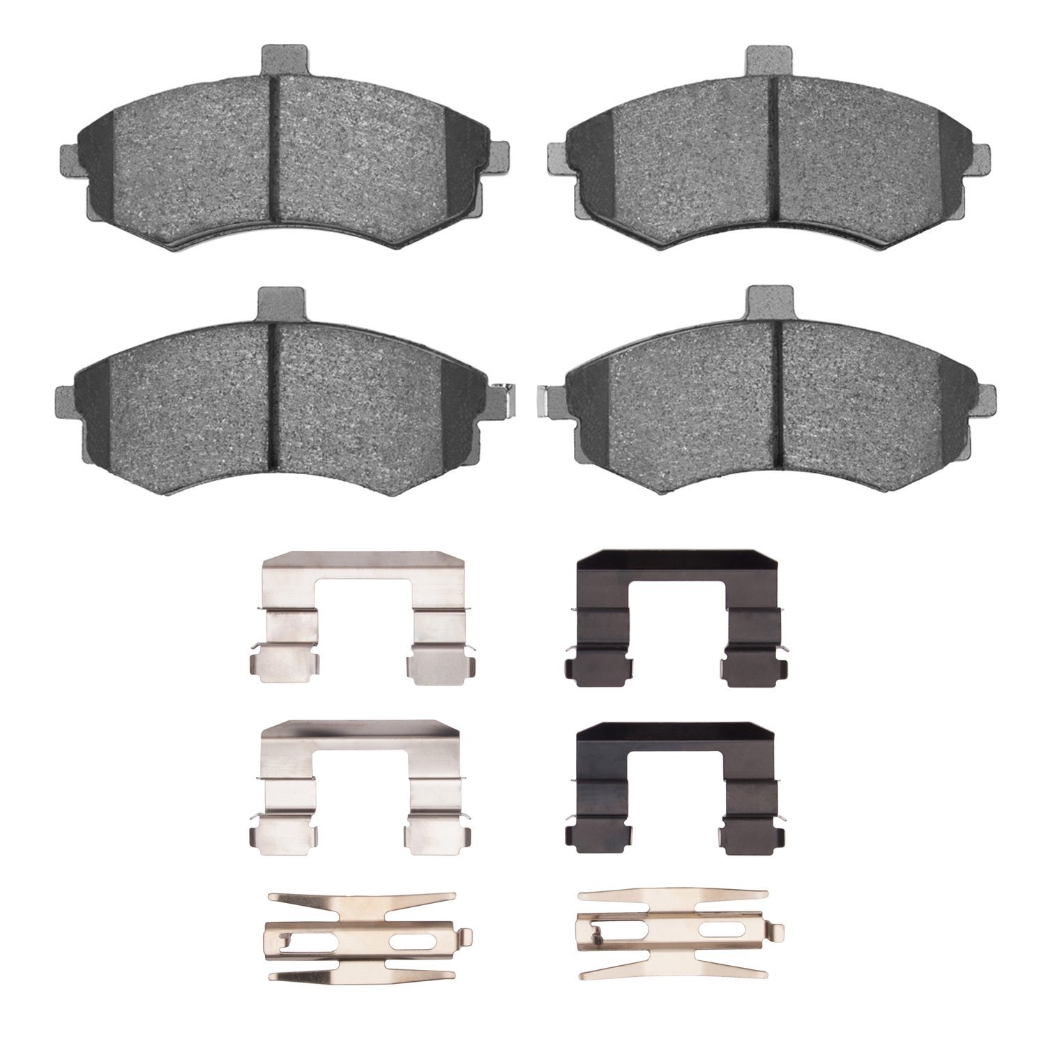 Ceramic Brake Pads & Hardware Kit, 2002-2005 Kia/Hyundai/Genesis, Position: Front