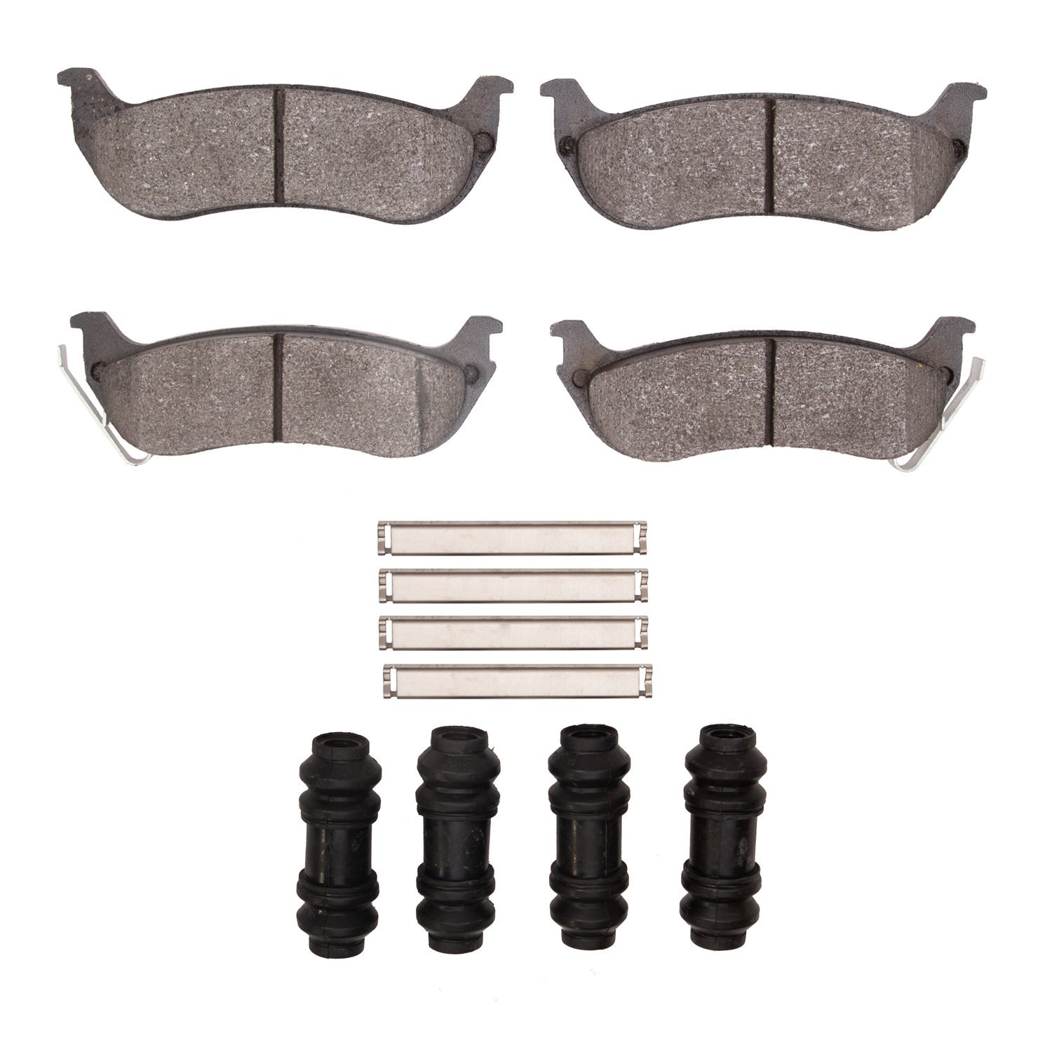 Ceramic Brake Pads & Hardware Kit, 2004-2008 Mopar, Position: Rear