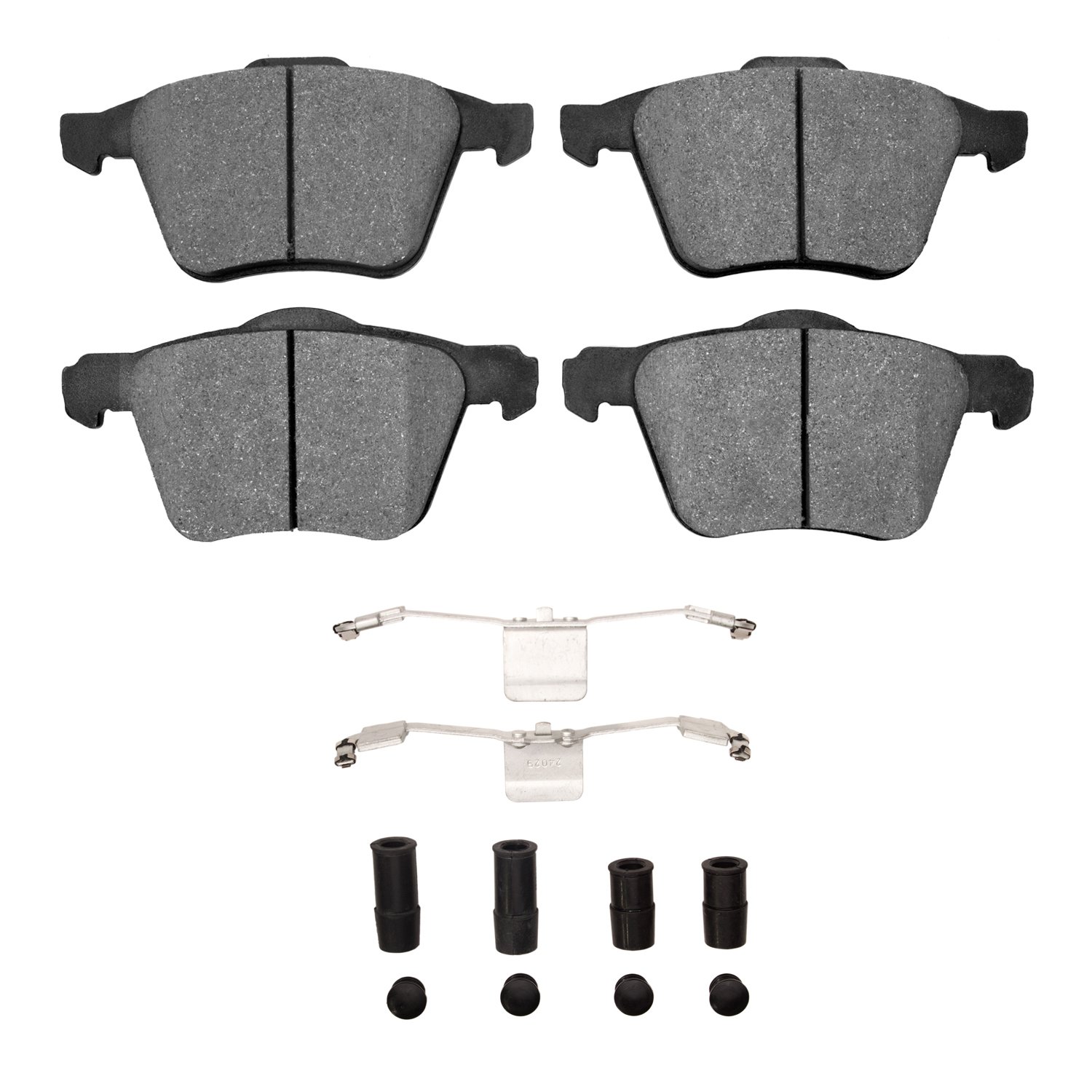 Ceramic Brake Pads & Hardware Kit, 2003-2009 Volvo, Position: Front