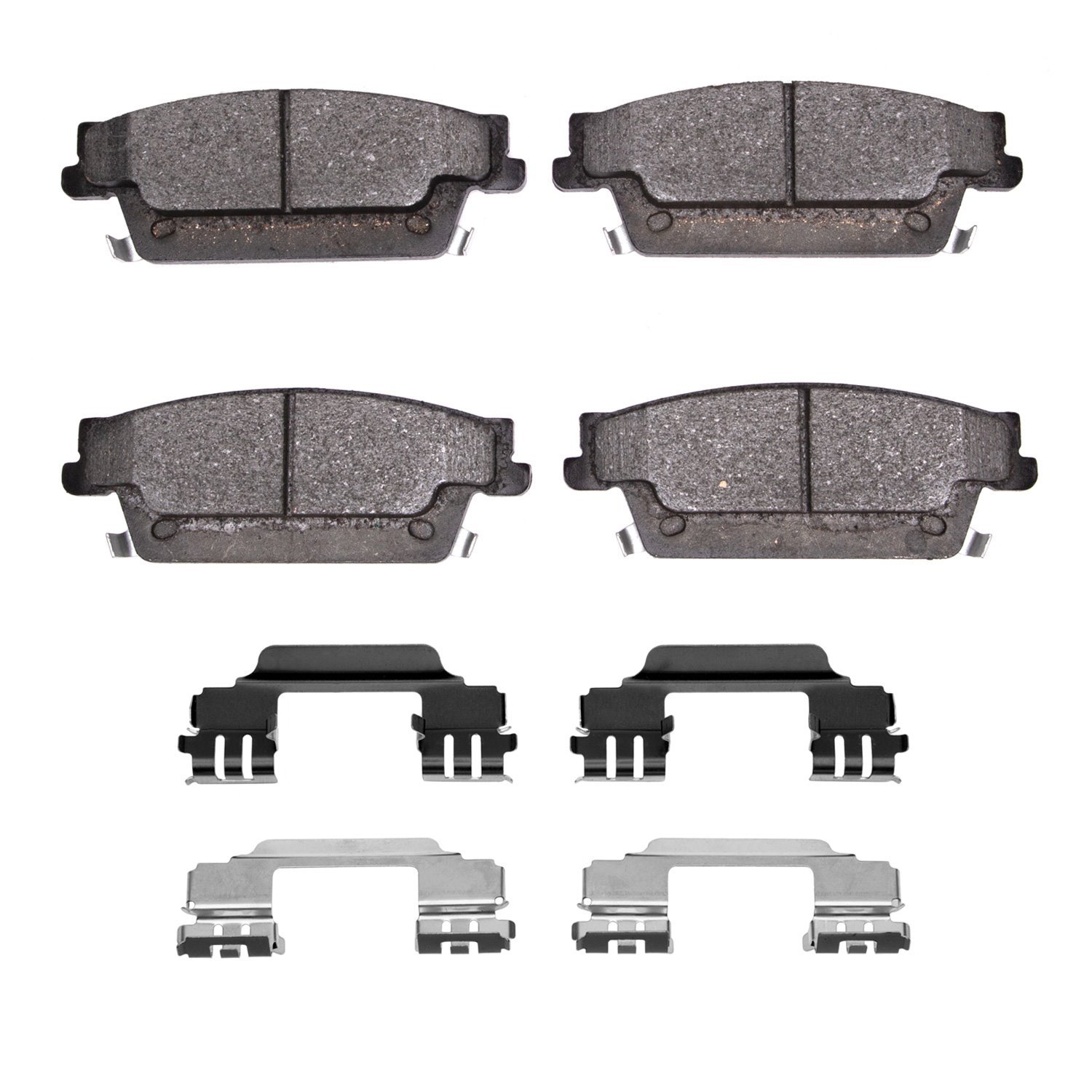 Ceramic Brake Pads & Hardware Kit, 2004-2011 GM, Position: Rear