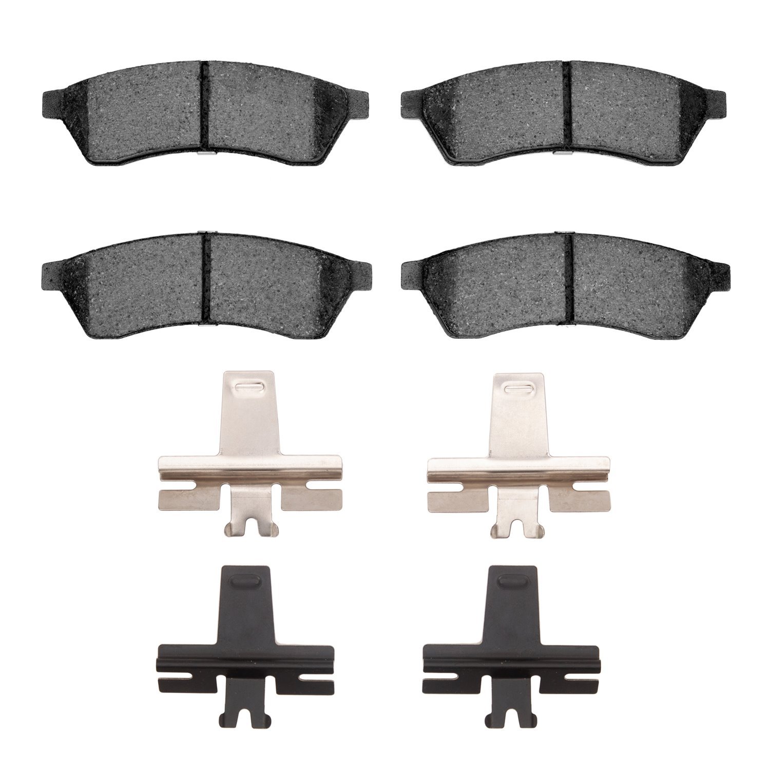 Ceramic Brake Pads & Hardware Kit, 2004-2010 Fits Multiple Makes/Models, Position: Rear