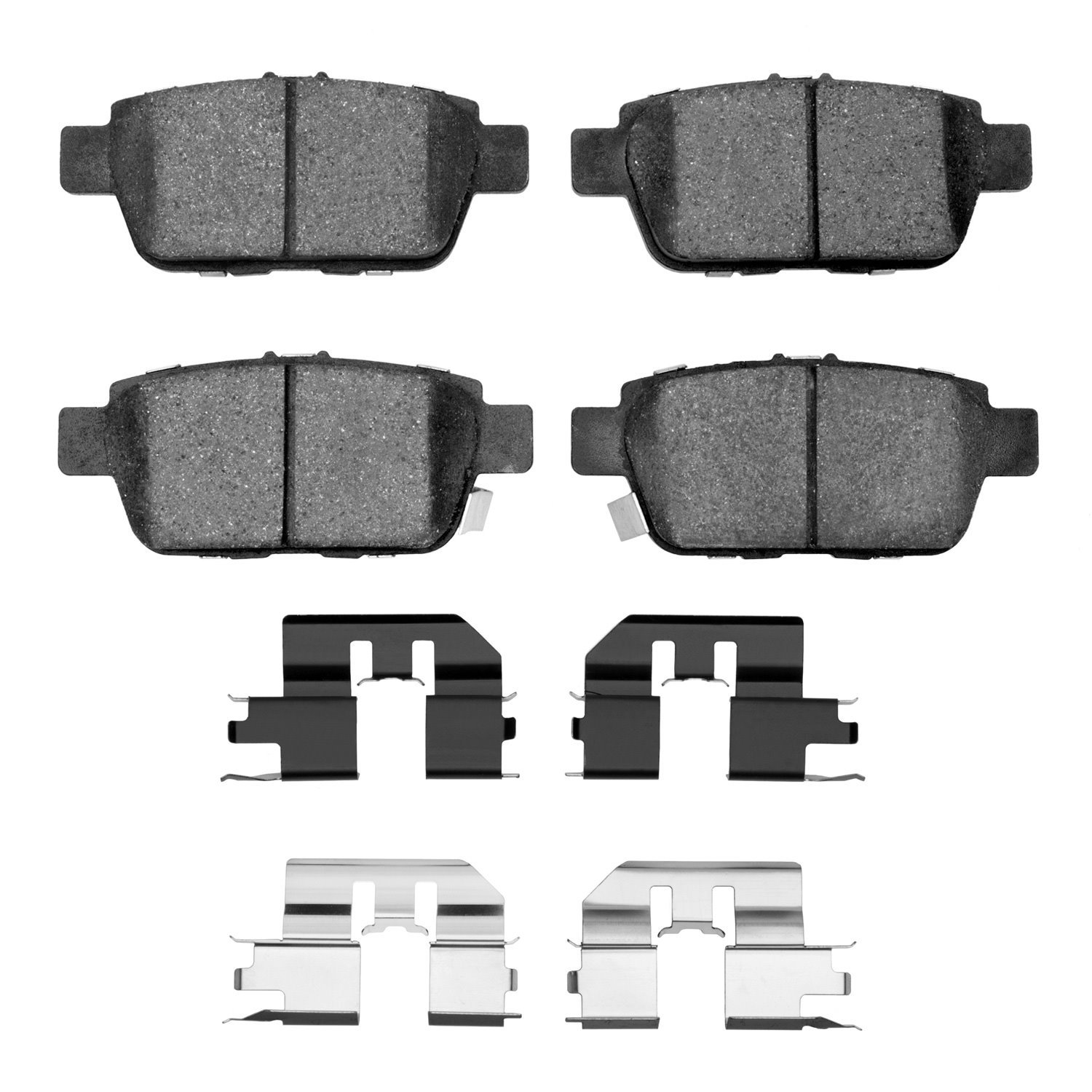 Ceramic Brake Pads & Hardware Kit, 2006-2014 Acura/Honda, Position: Rear