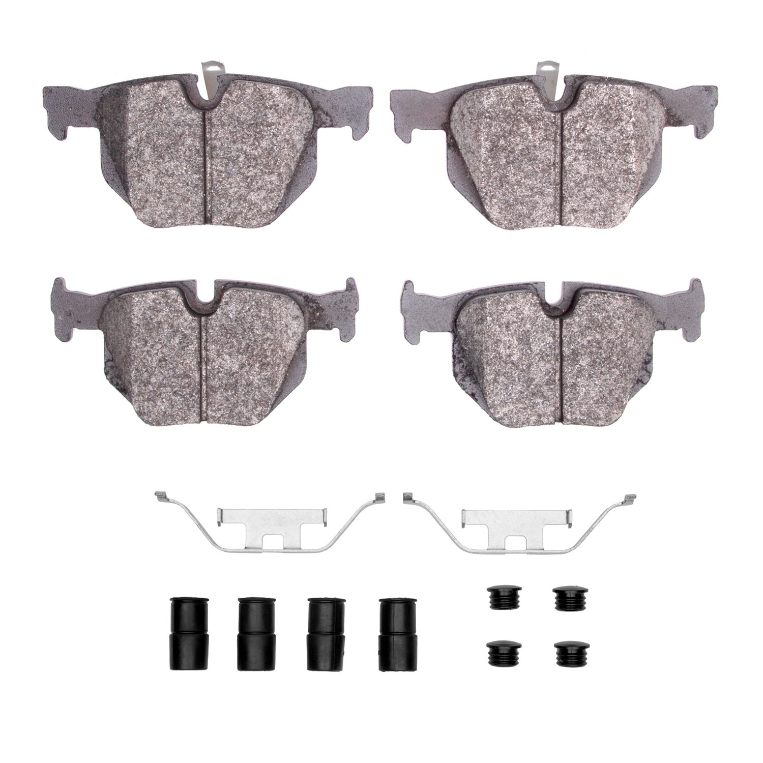 Ceramic Brake Pads & Hardware Kit, 2006-2015 BMW, Position: Rear