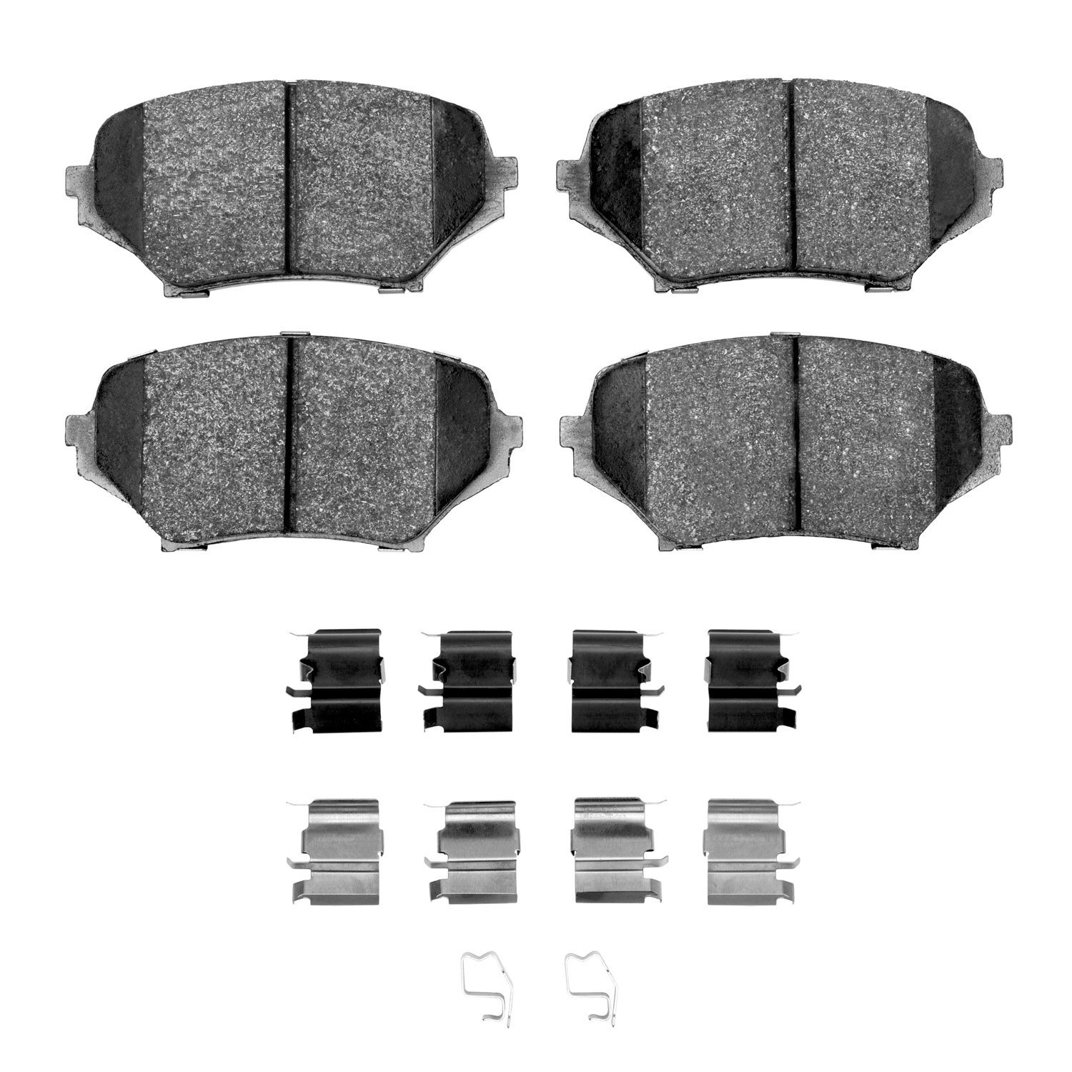 Ceramic Brake Pads & Hardware Kit, 2006-2015 Ford/Lincoln/Mercury/Mazda, Position: Front