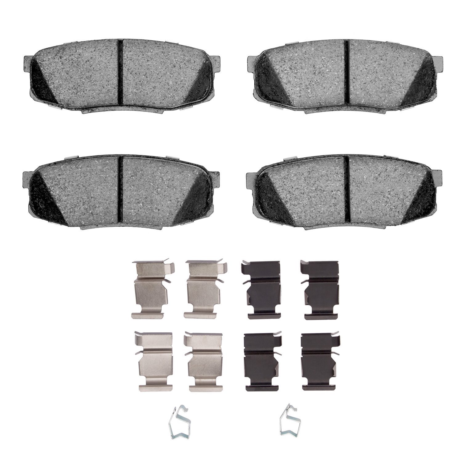 Ceramic Brake Pads & Hardware Kit, Fits Select Lexus/Toyota/Scion, Position: Rear