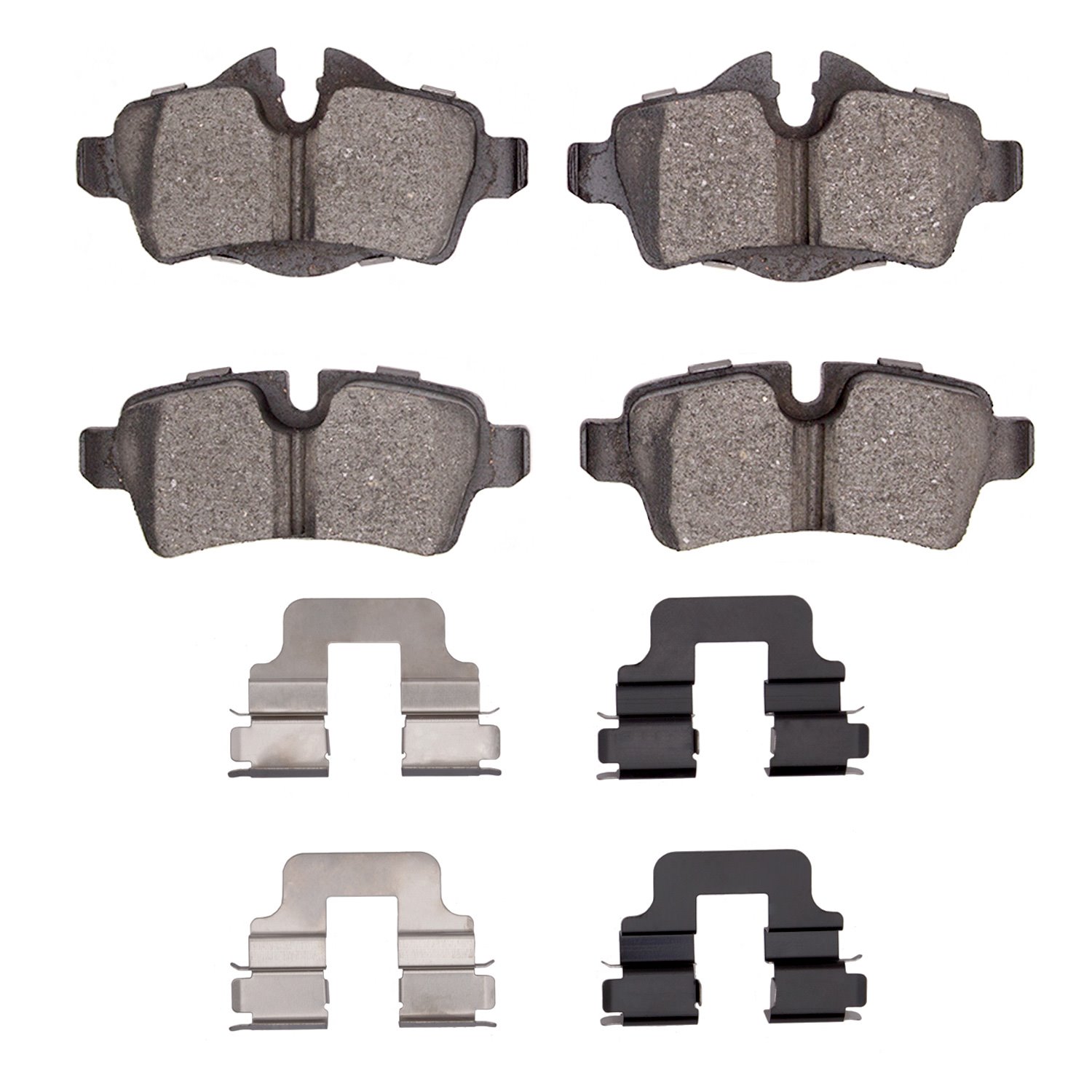Ceramic Brake Pads & Hardware Kit, 2007-2015 Mini, Position: Rear