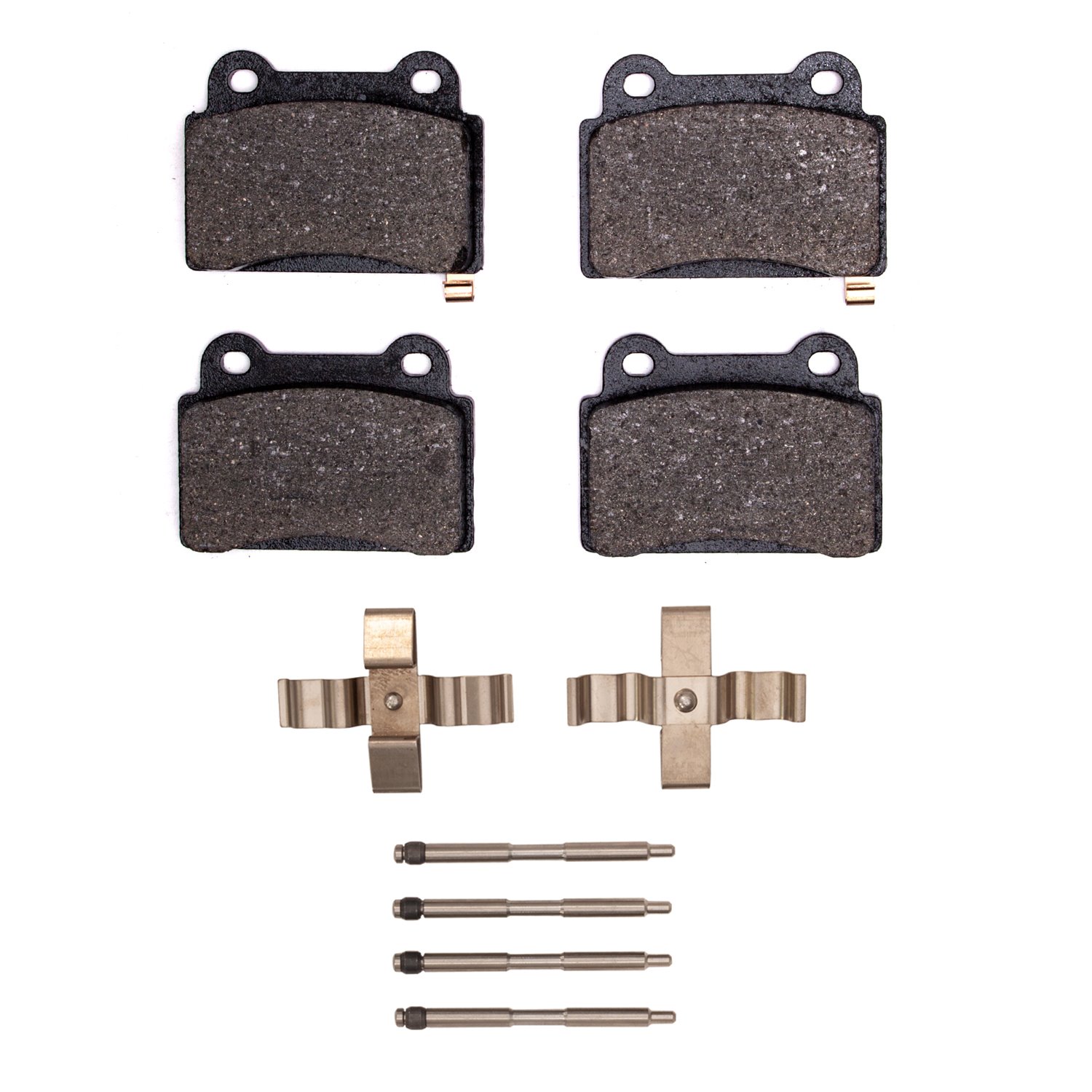 Ceramic Brake Pads & Hardware Kit, 2008-2015 Mitsubishi, Position: Rear