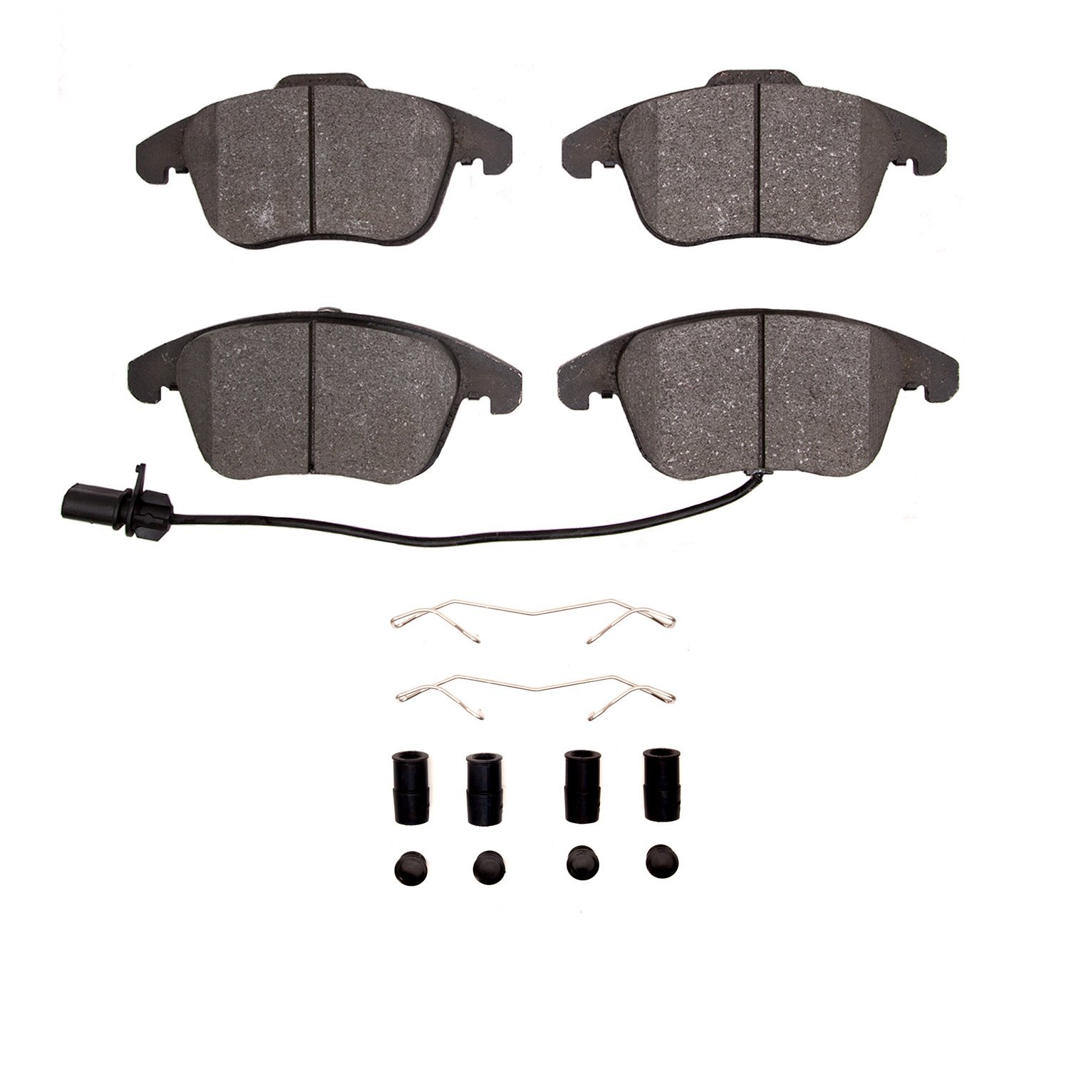 Ceramic Brake Pads & Hardware Kit, 2009-2016 Audi/Porsche/Volkswagen, Position: Front