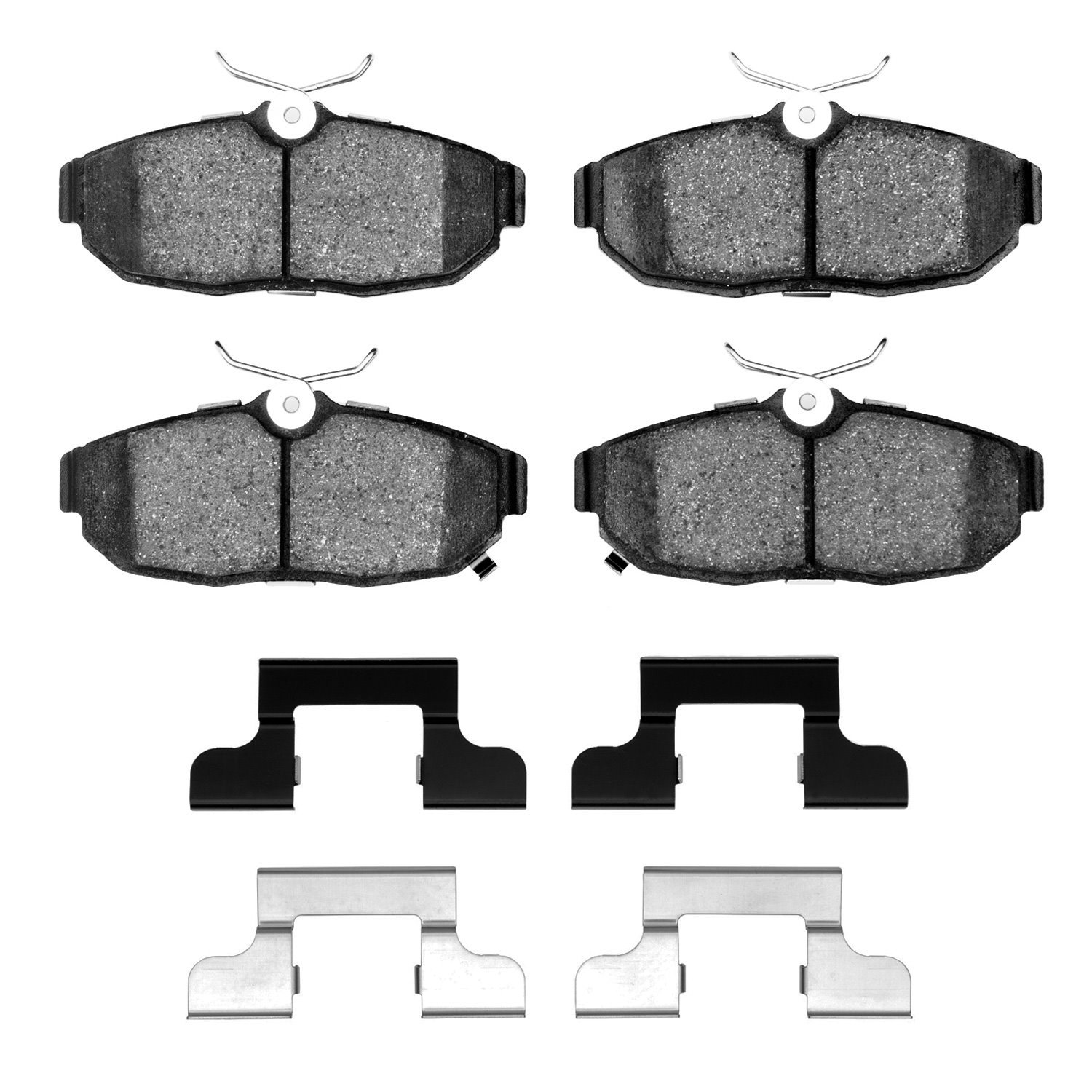 Ceramic Brake Pads & Hardware Kit, 2012-2014 Ford/Lincoln/Mercury/Mazda, Position: Rear
