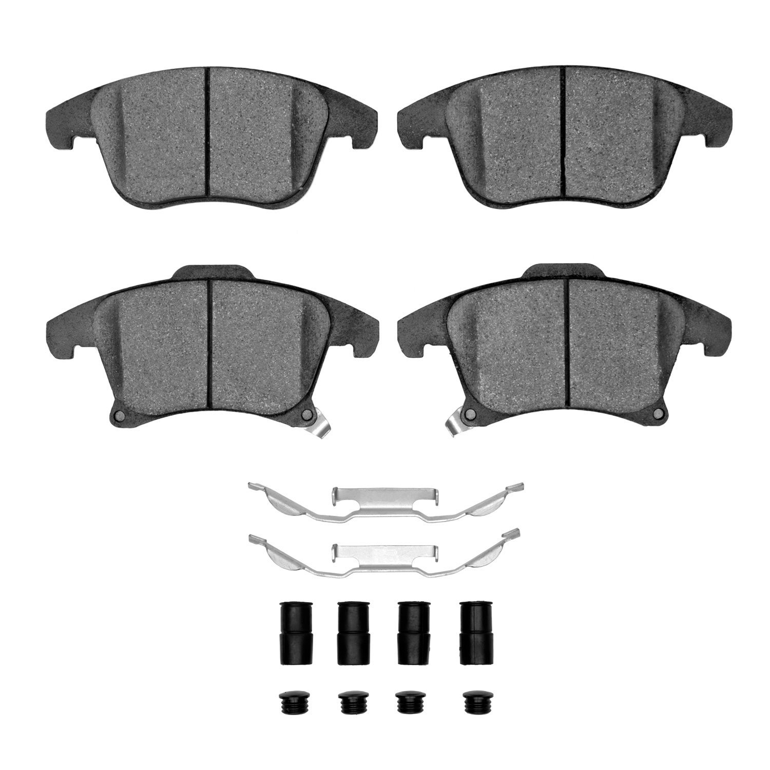 Ceramic Brake Pads & Hardware Kit, 2013-2020 Ford/Lincoln/Mercury/Mazda, Position: Front