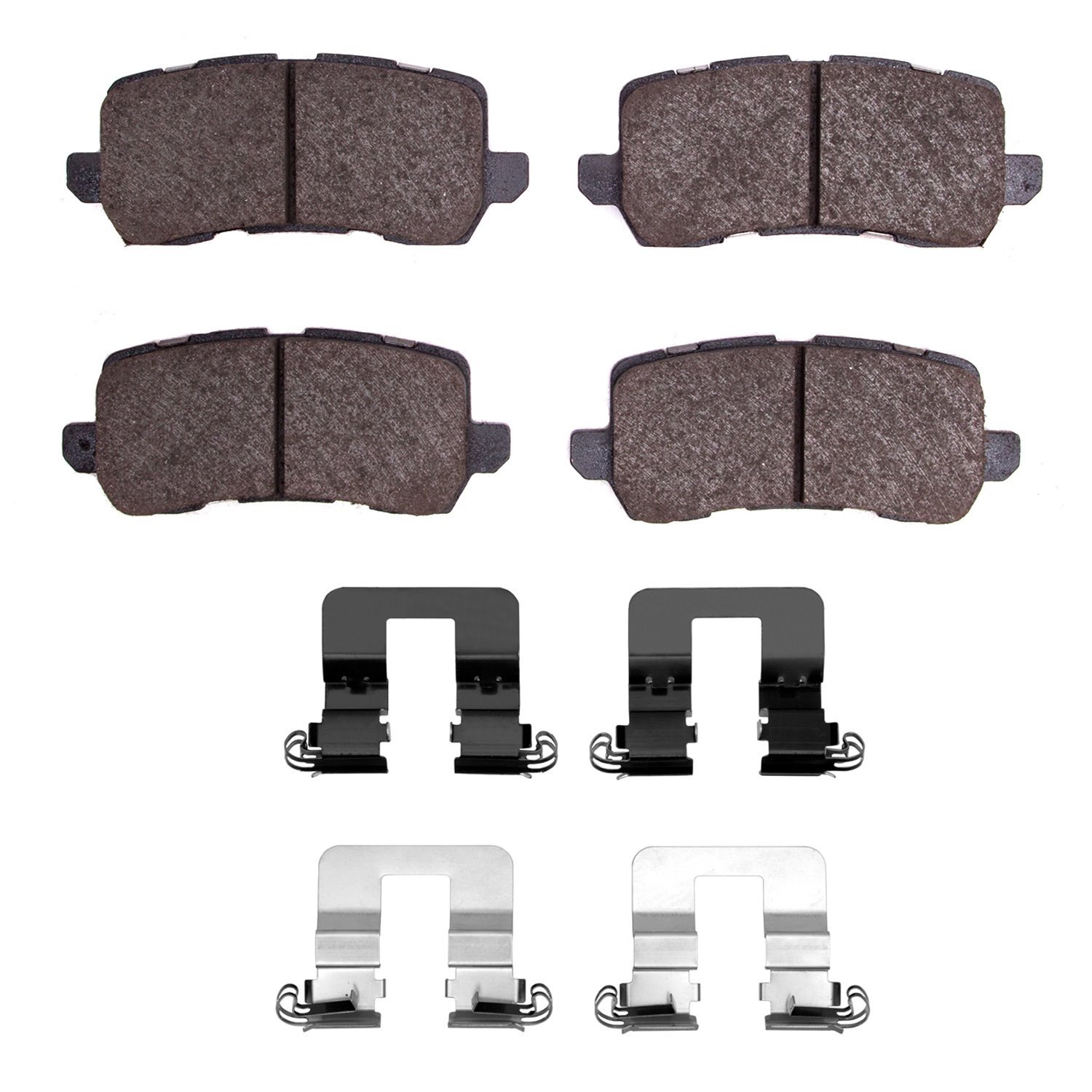 Ceramic Brake Pads & Hardware Kit, 2014-2020 Acura/Honda, Position: Rear