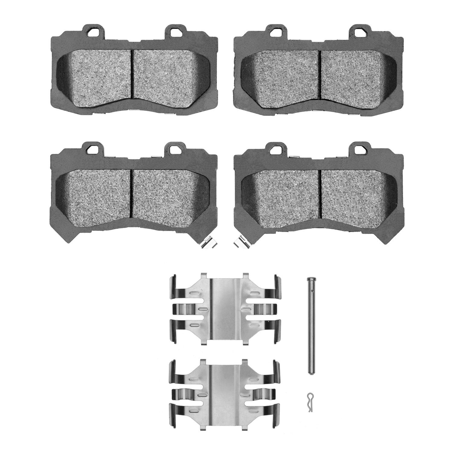 Ceramic Brake Pads & Hardware Kit, 2015-2020 GM, Position: Front