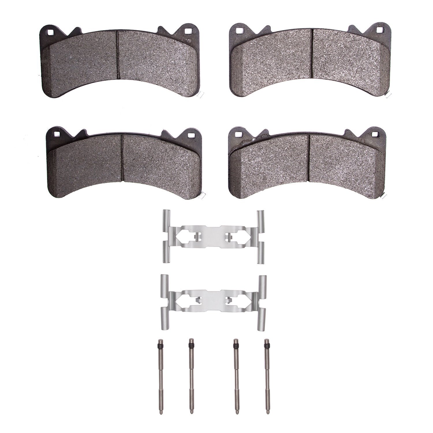 Ceramic Brake Pads & Hardware Kit, Fits Select GM, Position: Front