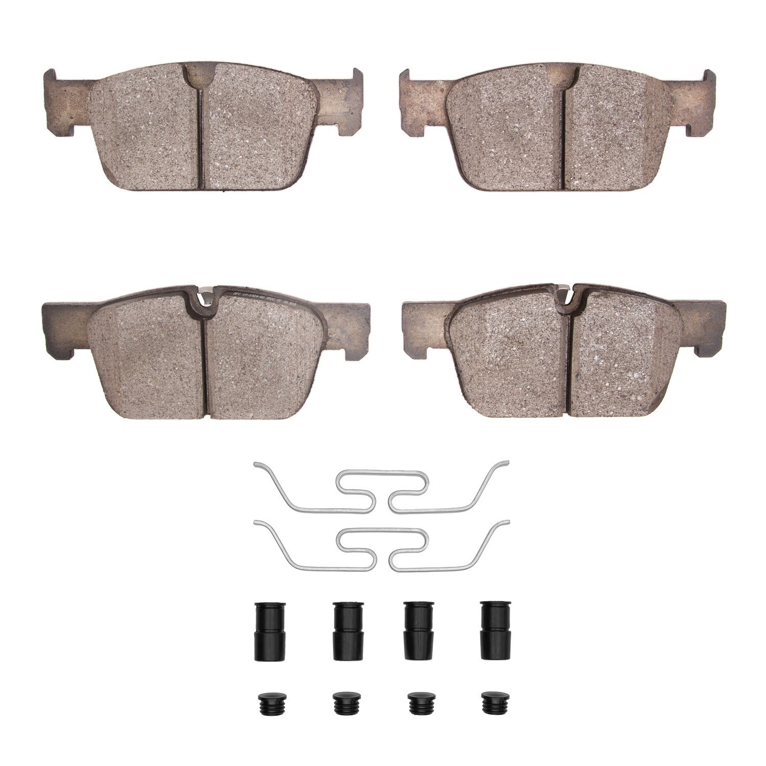 Ceramic Brake Pads & Hardware Kit, Fits Select Volvo, Position: Front