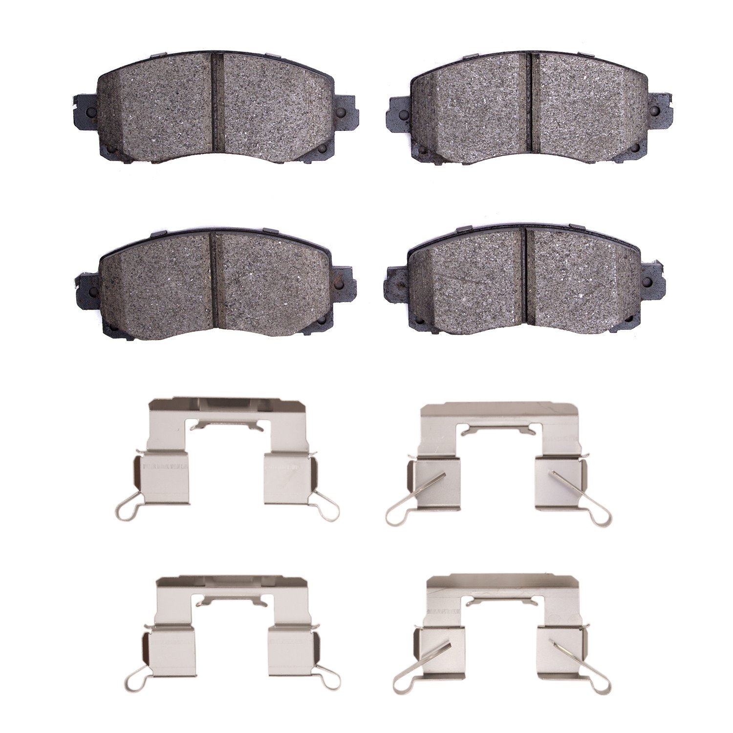 Ceramic Brake Pads & Hardware Kit, Fits Select Subaru, Position: Front