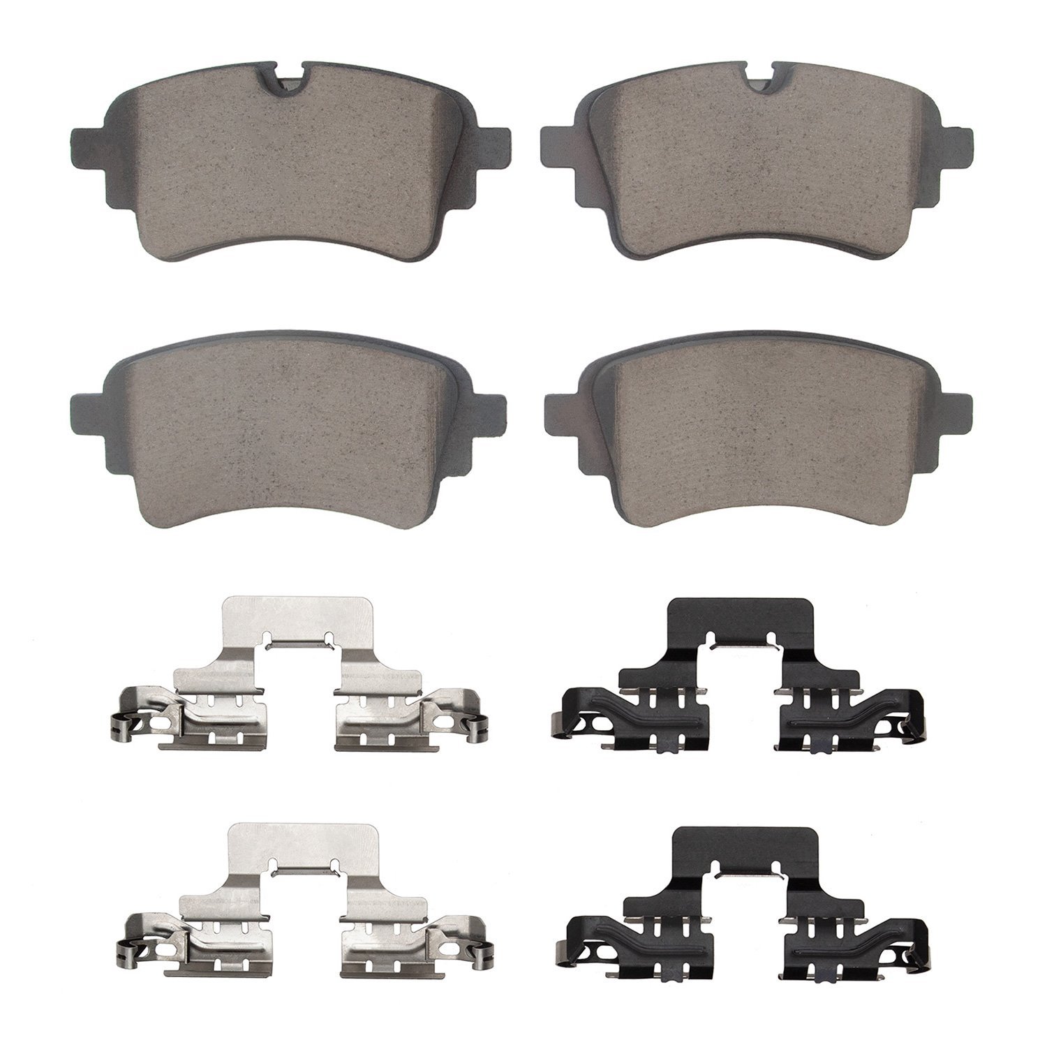 Ceramic Brake Pads & Hardware Kit, Fits Select Audi/Porsche/Volkswagen, Position: Rear