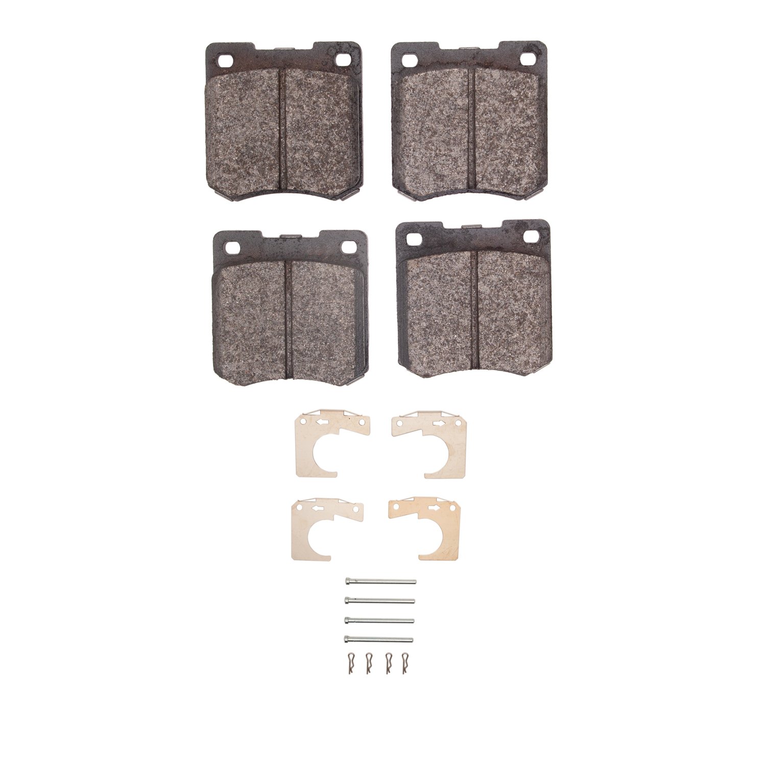 Semi-Metallic Brake Pads & Hardware Kit, 1967-1975 Fits