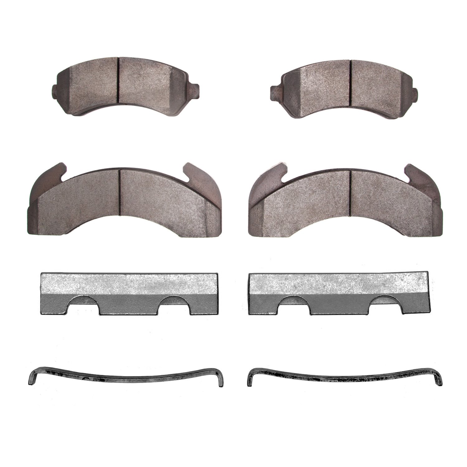 Semi-Metallic Brake Pads & Hardware Kit, 1979-2012 Fits Multiple Makes/Models, Position: Front & Rear