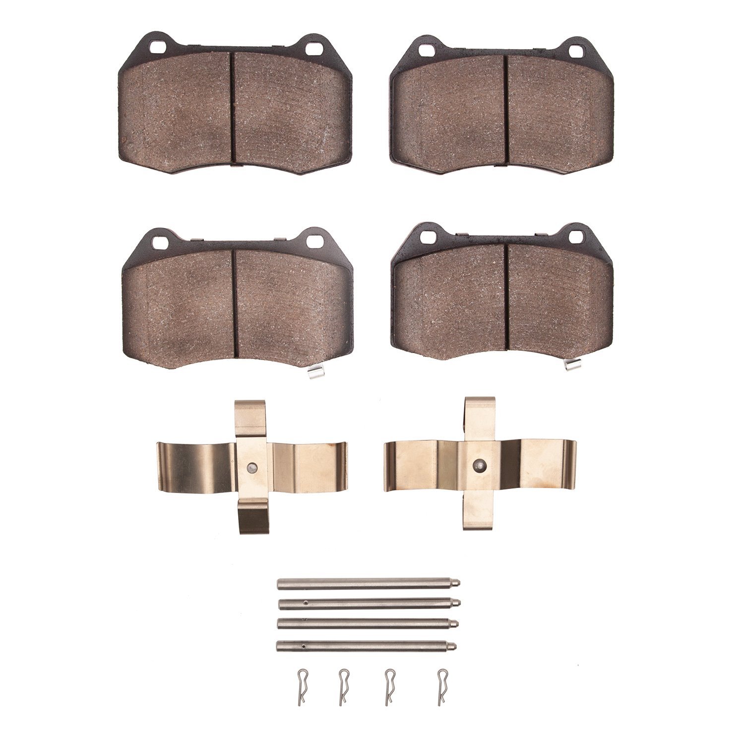 Semi-Metallic Brake Pads & Hardware Kit, 2003-2008 Infiniti/Nissan, Position: Front