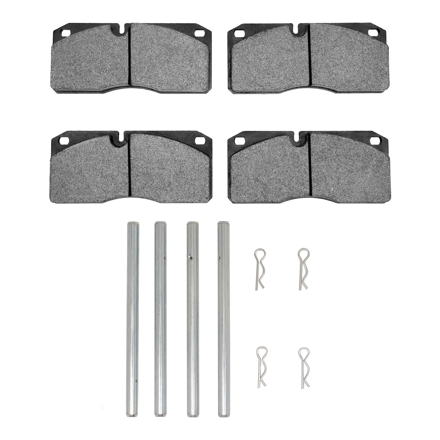 Semi-Metallic Brake Pads & Hardware Kit, 1987-2012 Fits Multiple Makes/Models, Position: Front & Rear