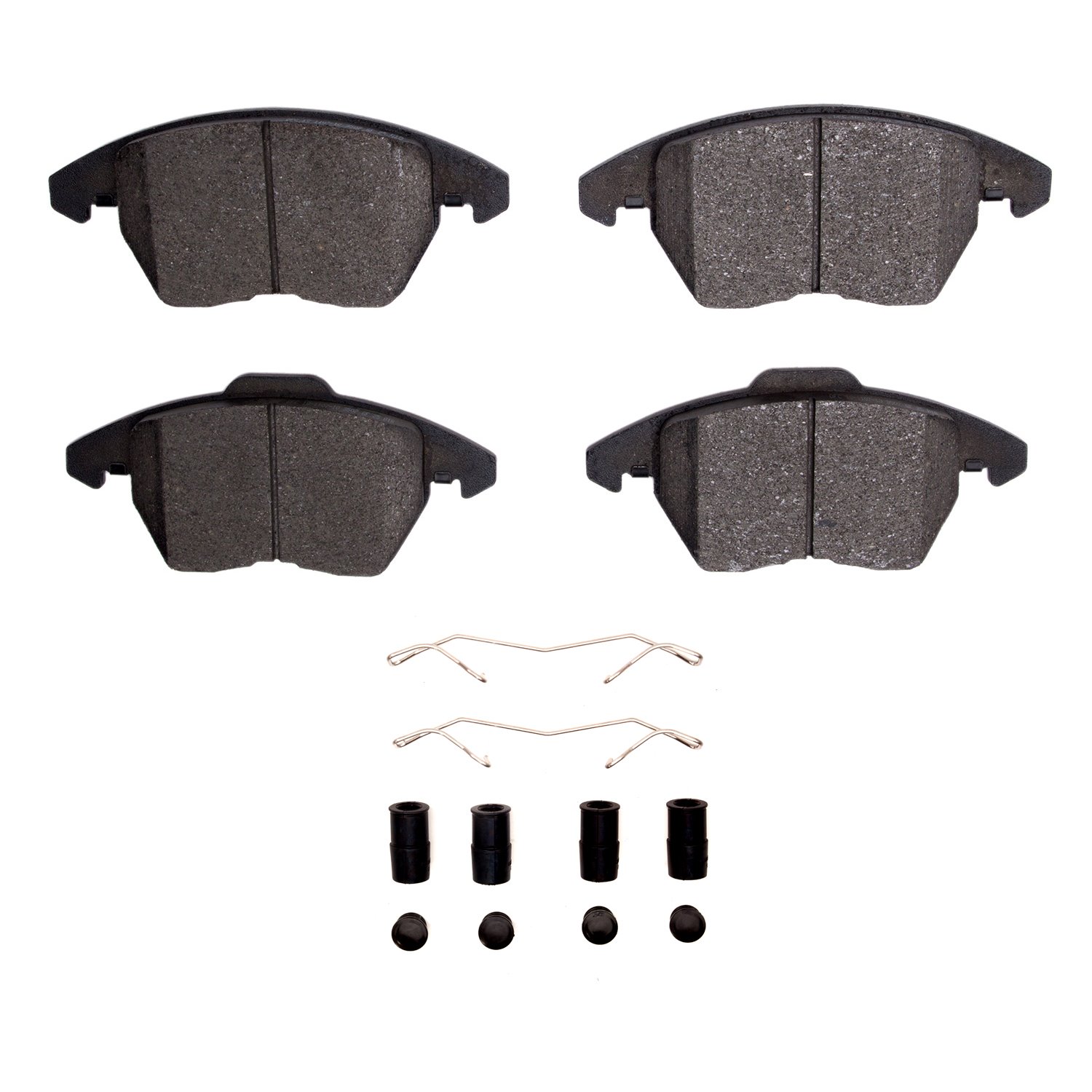 Semi-Metallic Brake Pads & Hardware Kit, 2011-2015 Peugeot, Position: Front