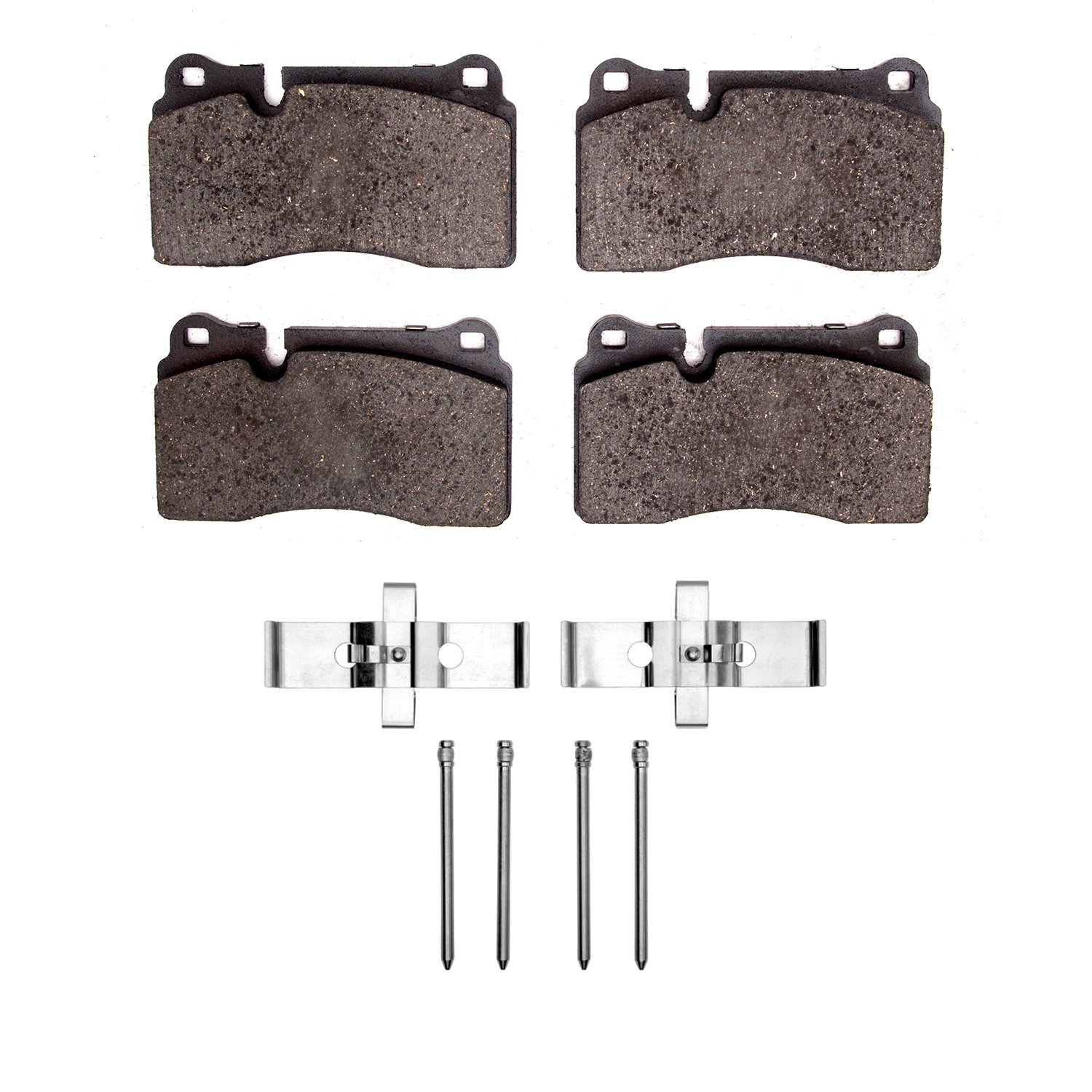 Semi-Metallic Brake Pads & Hardware Kit, 2006-2019 Fits Multiple Makes/Models, Position: Front & Rear