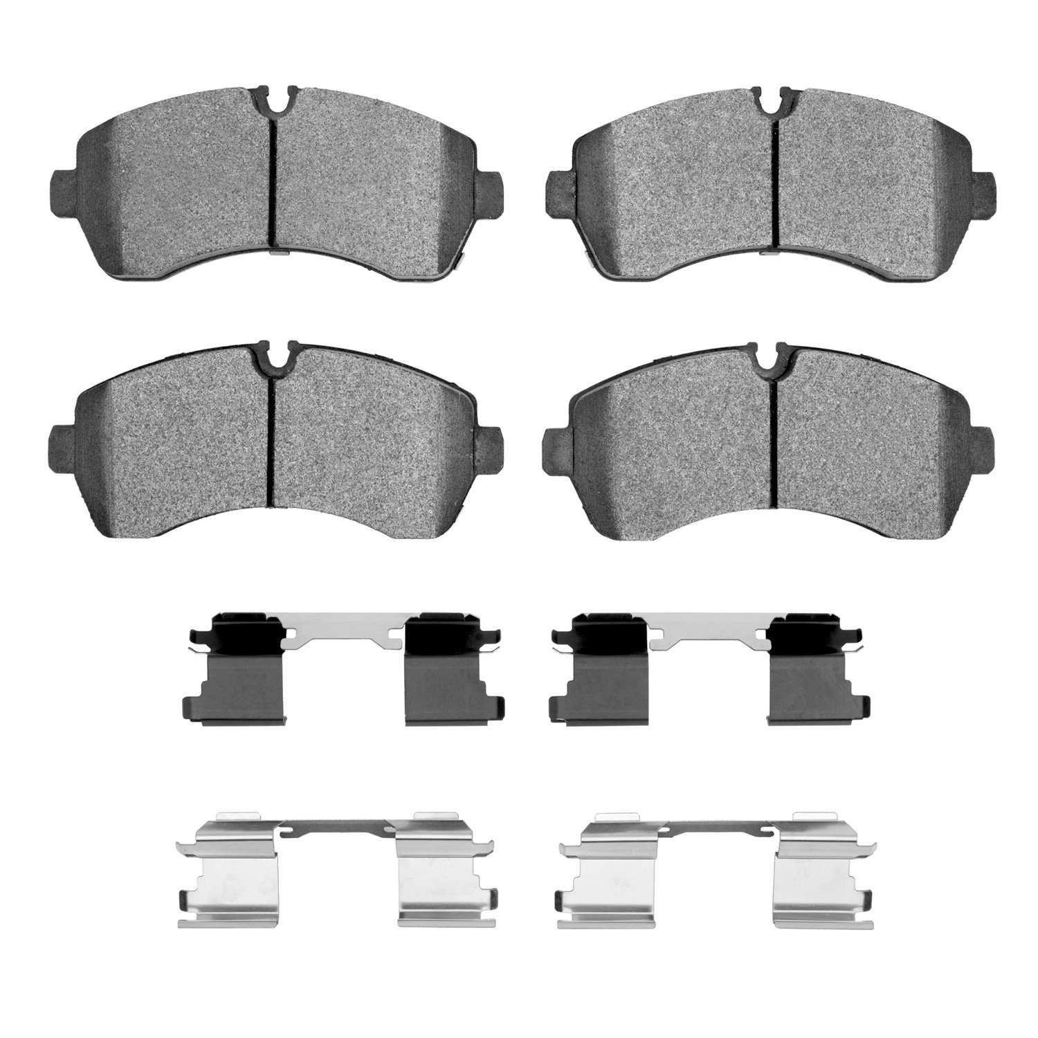 Semi-Metallic Brake Pads & Hardware Kit, 2006-2021 Fits Multiple Makes/Models, Position: Front & Rear