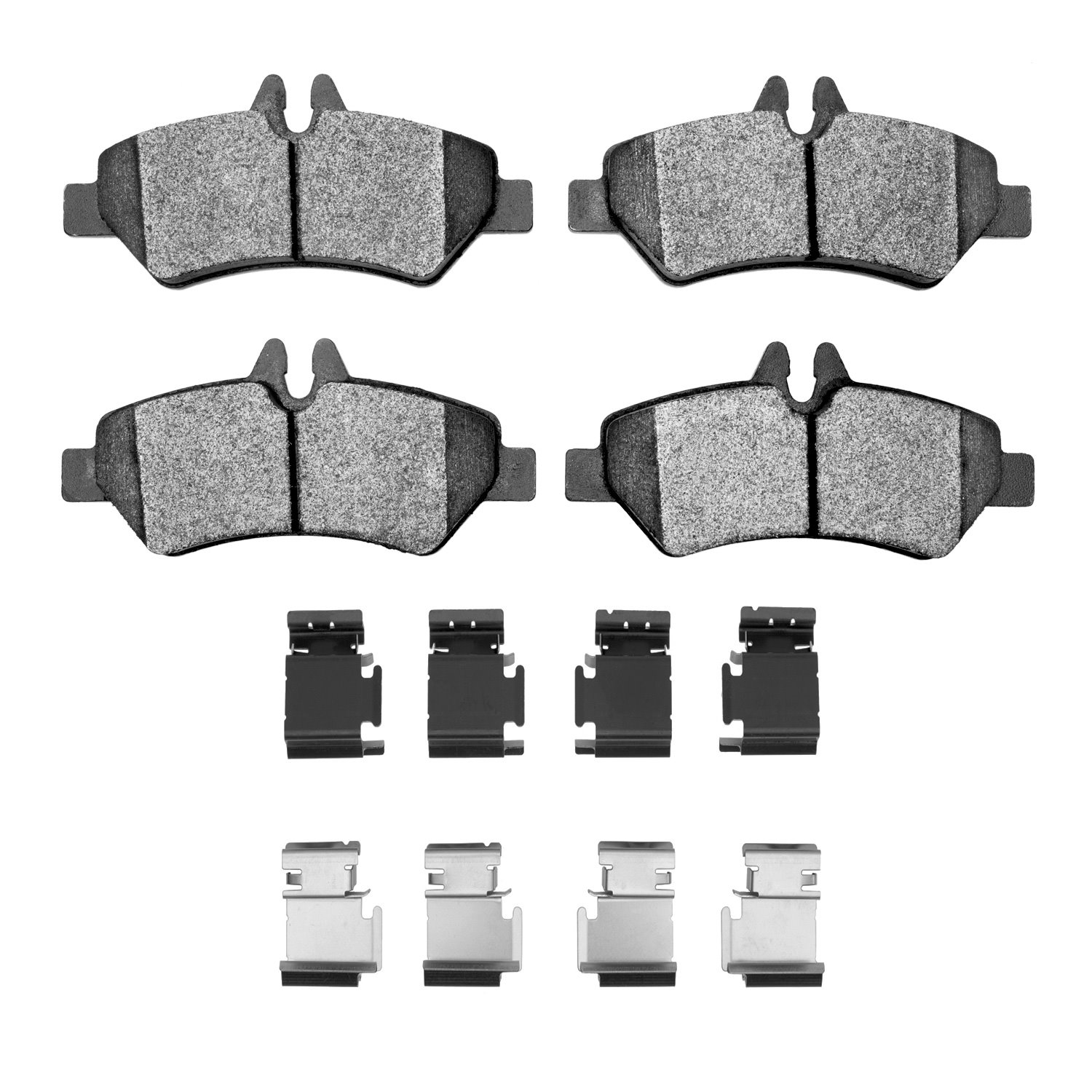 Semi-Metallic Brake Pads & Hardware Kit, 2006-2018 Fits Multiple Makes/Models, Position: Rear Right