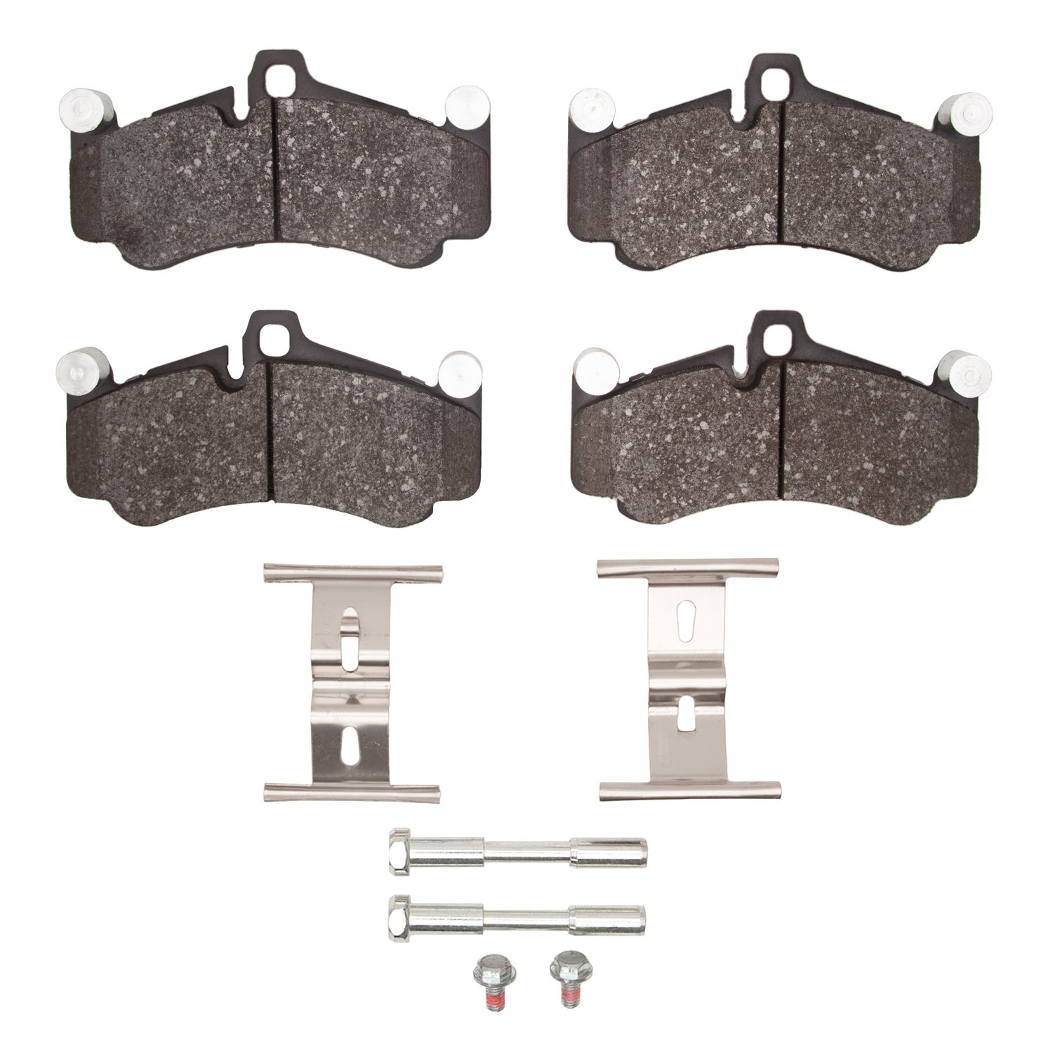 Semi-Metallic Brake Pads & Hardware Kit, 2010-2011 Audi/Porsche/Volkswagen, Position: Front
