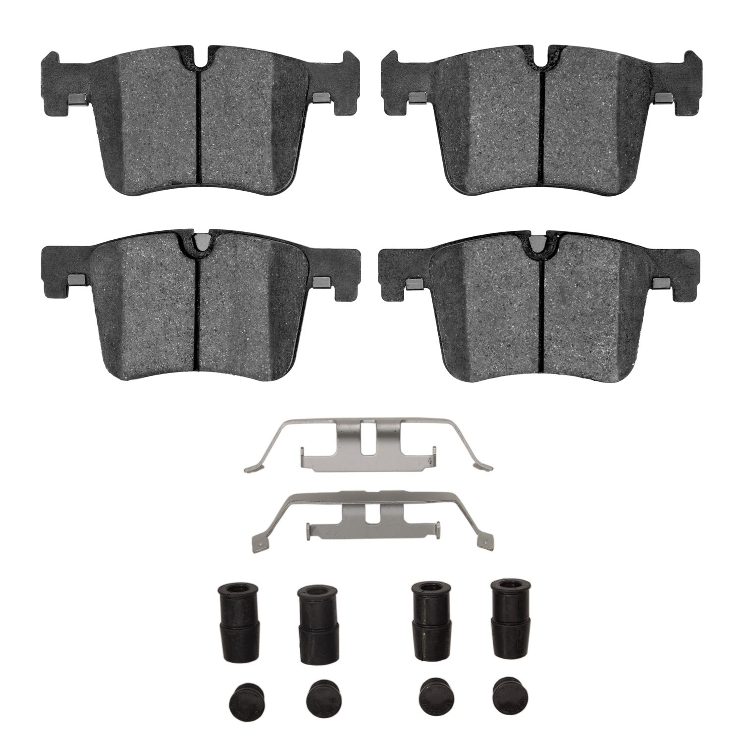 Semi-Metallic Brake Pads & Hardware Kit, 2011-2021 BMW, Position: Front