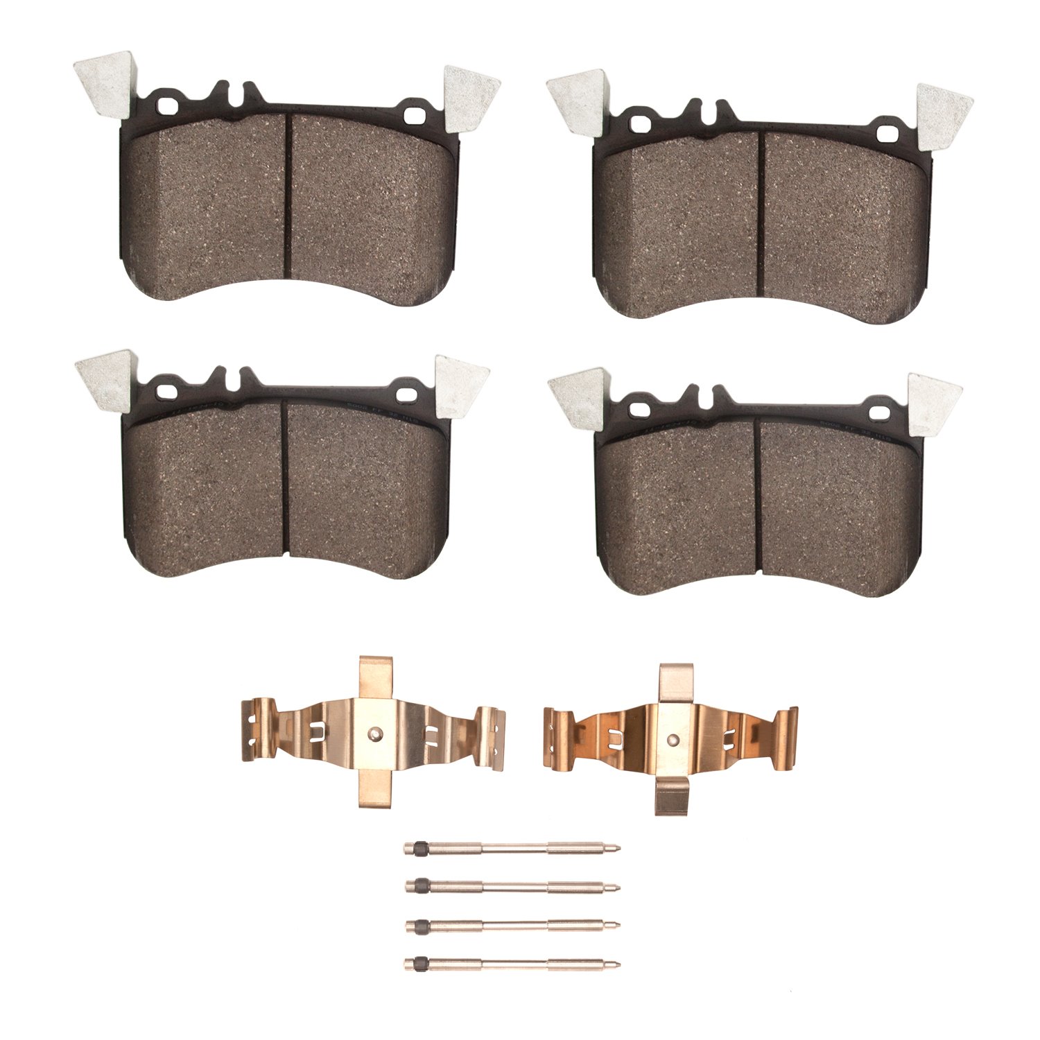 Semi-Metallic Brake Pads & Hardware Kit, 2014-2019 Mercedes-Benz, Position: Front