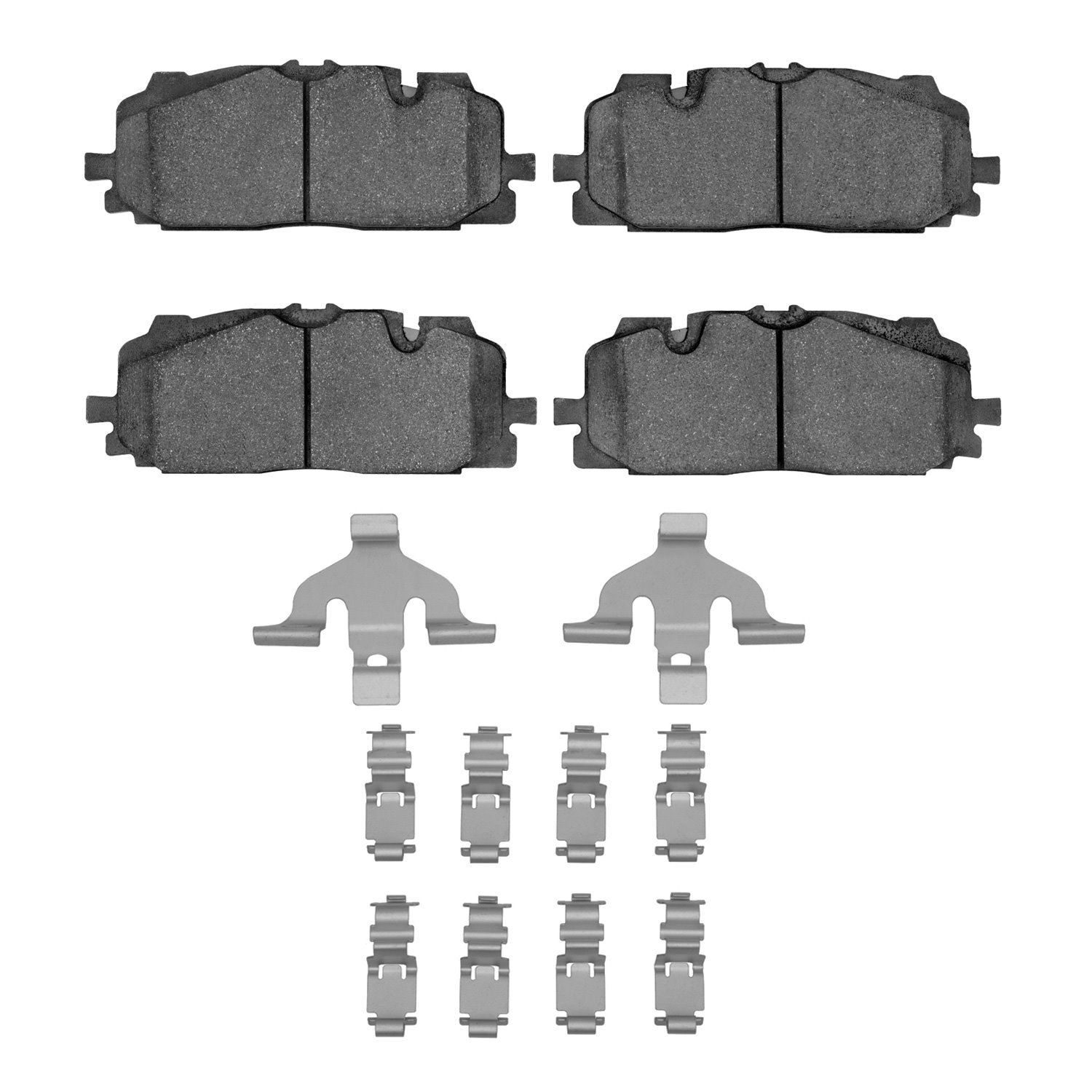 Semi-Metallic Brake Pads & Hardware Kit, Fits Select Audi/Porsche/Volkswagen, Position: Front