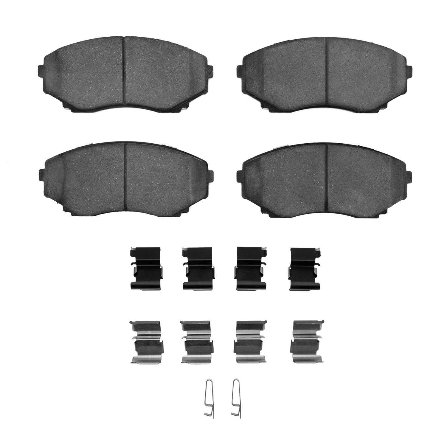 Optimum OE Brake Pads & Hardware Kit, 1992-2006 Ford/Lincoln/Mercury/Mazda, Position: Front